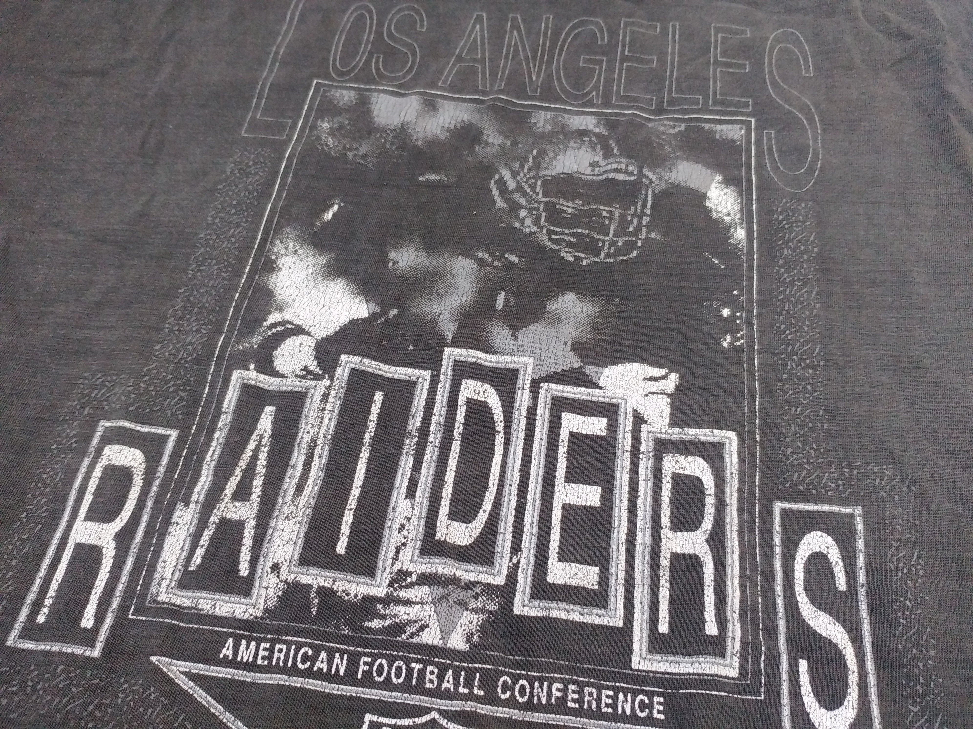 NFL × Vintage Los Angeles RAIDERS t-shirt Campri Teamline vintage jersey L Size US L / EU 52-54 / 3 - 7 Thumbnail