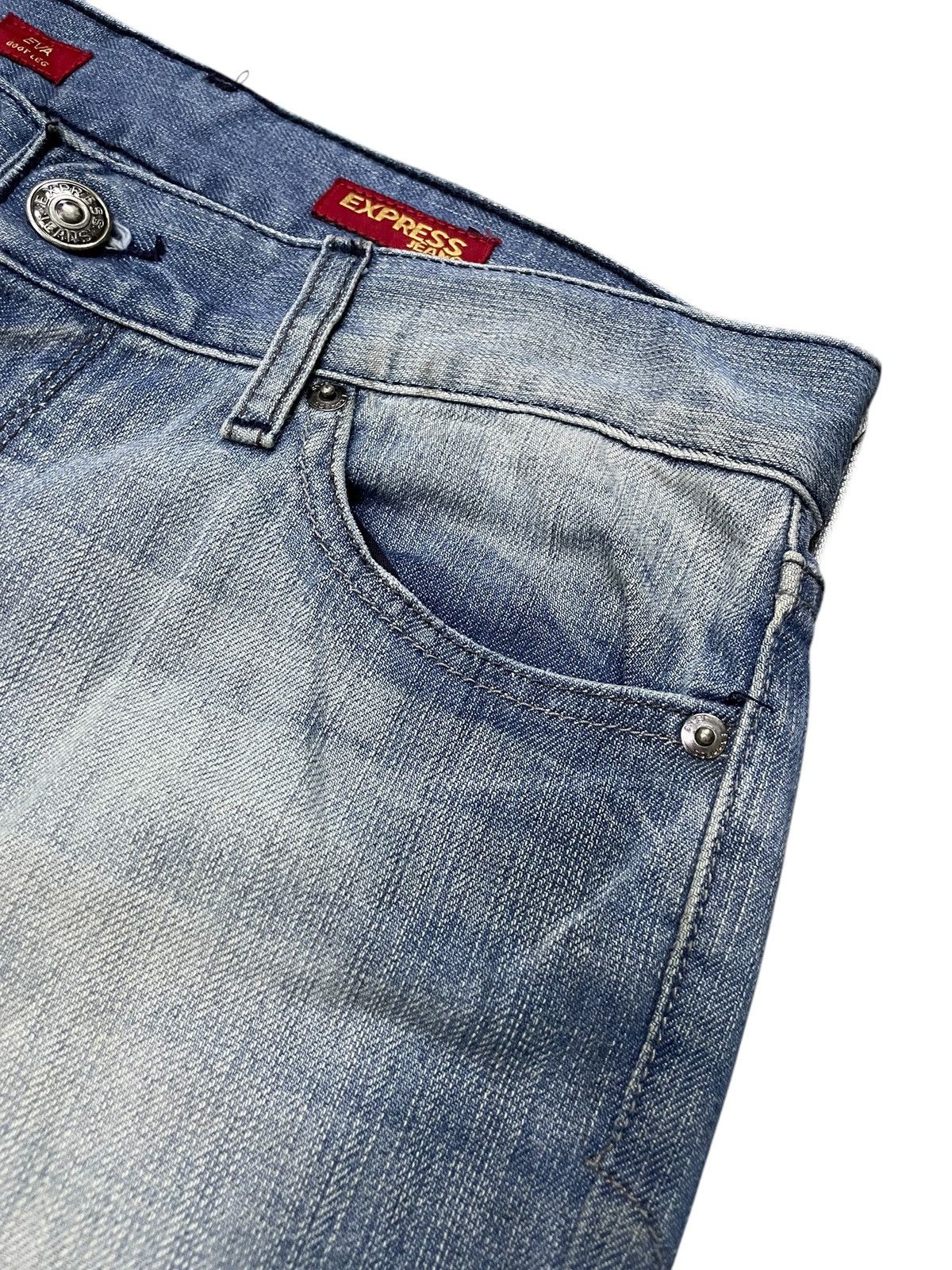 Express × Hysteric Glamour × Japanese Brand Express Jeans Tattoo Wings Tribal Flare Boot Cut Jeans Size US 30 / EU 46 - 10 Thumbnail