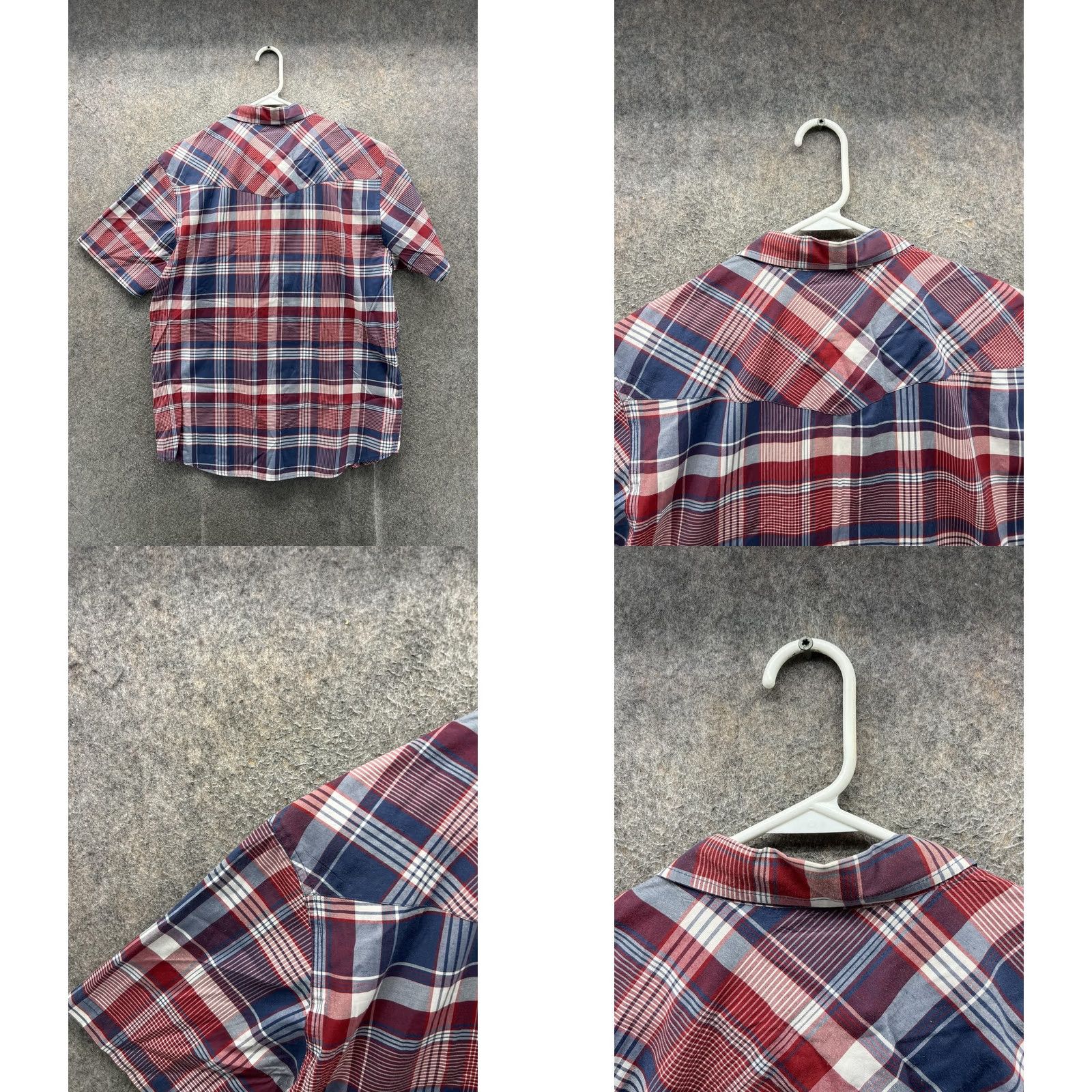 Levi's Levi's Shirt Mens L Multicolor Plaid Short Sleeve Snap Front Western Casual Shirt Size US L / EU 52-54 / 3 - 8 Thumbnail