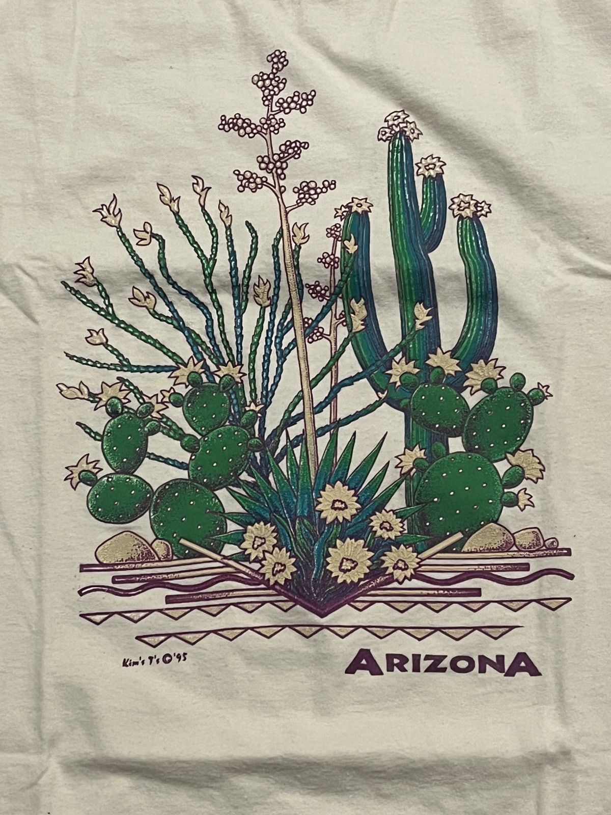 ARIZONA FREEDOM Vintage 1995 Kim T - single stitch Arizona T-Shirt Size US L / EU 52-54 / 3 - 2 Thumbnail