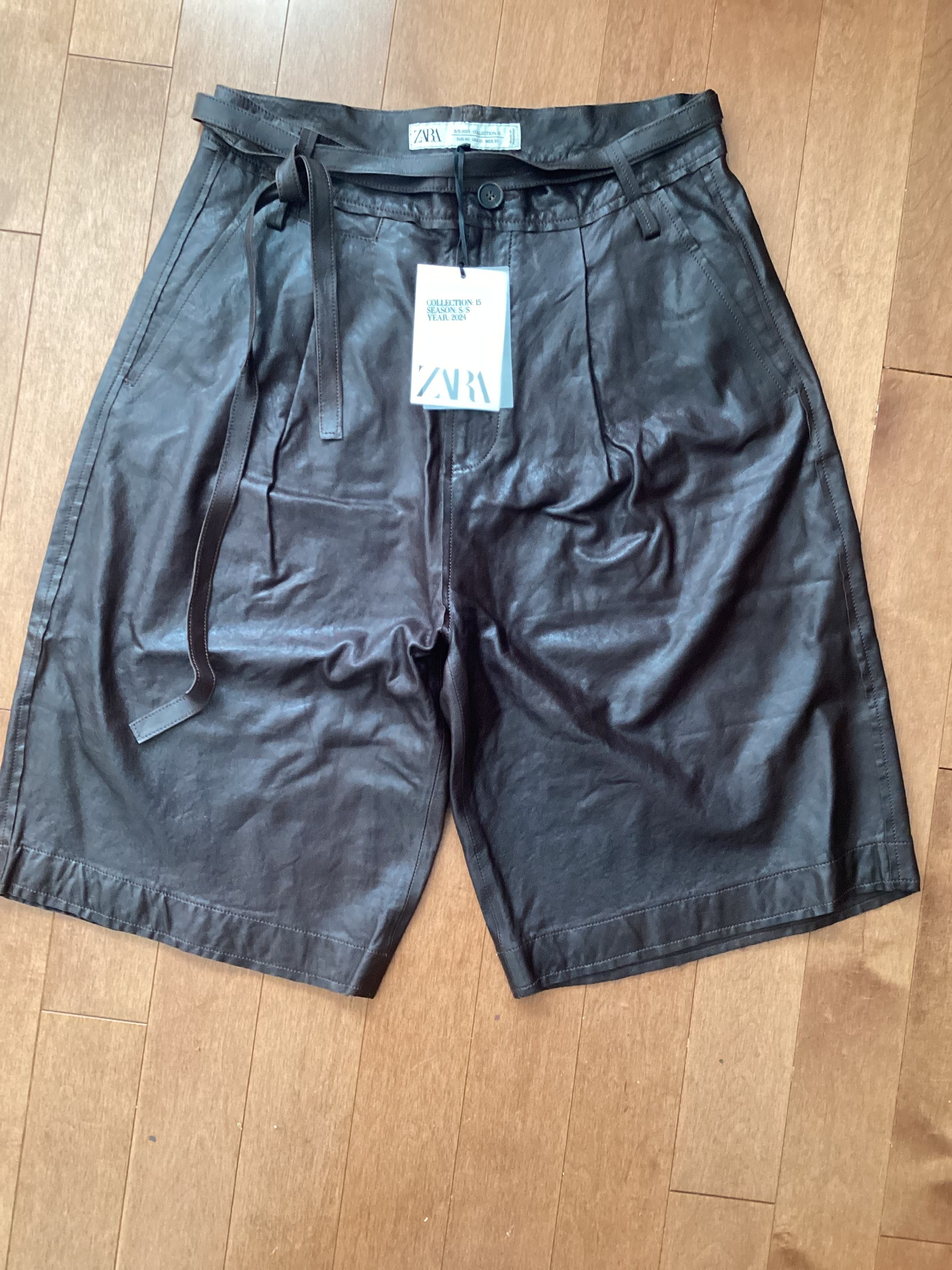 Zara Zara leather shorts Size US 31 - 7 Thumbnail