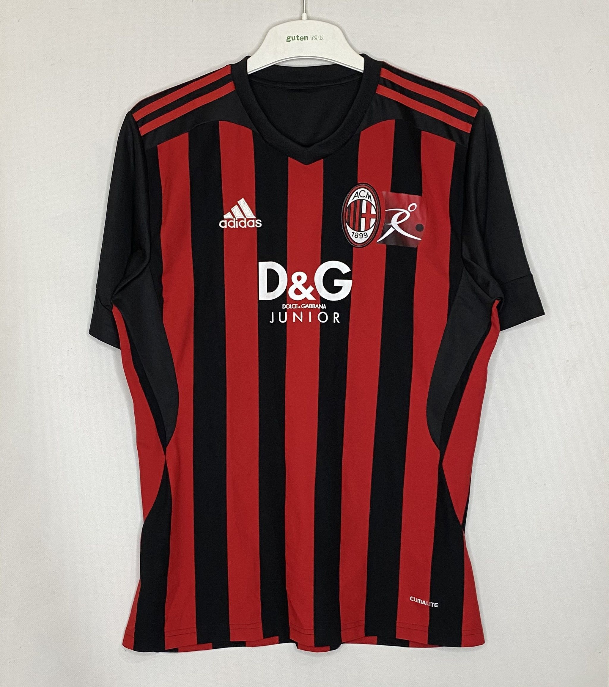 Adidas AC MILAN 2009 HOME PLAYER ISSUE FOOTBALL SHIRT SOCCER JERSEY Size US S / EU 44-46 / 1 - 1 Thumbnail