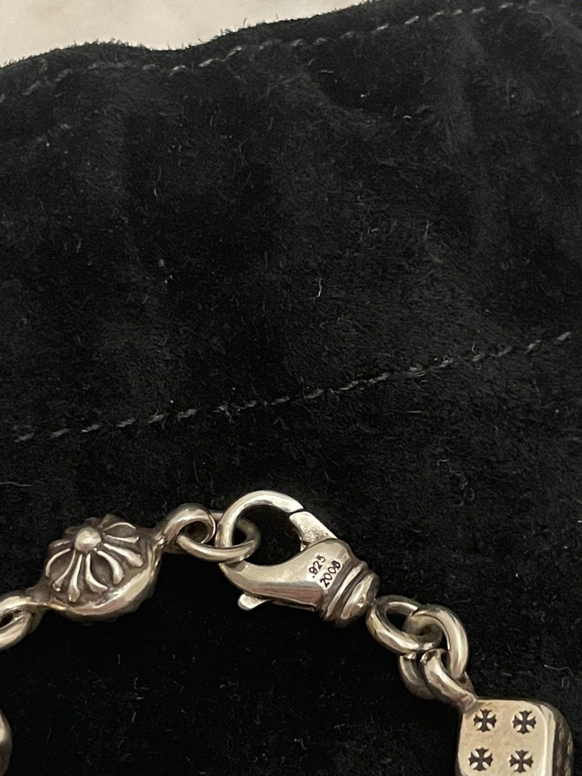 Chrome Hearts RARE ! Chrome hearts dice and crossball bracelet 7” long Size ONE SIZE - 15 Thumbnail