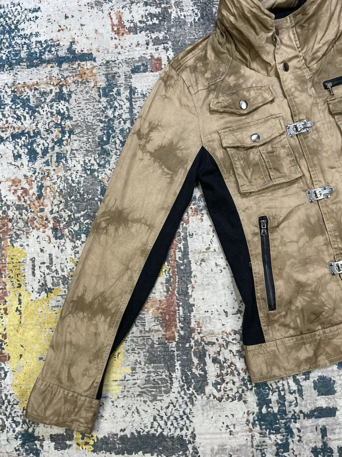 semanticdesign Semantic Design Multipocket Bleached Bono Hooded Jacket Size S / US 4 / IT 40 - 4 Thumbnail