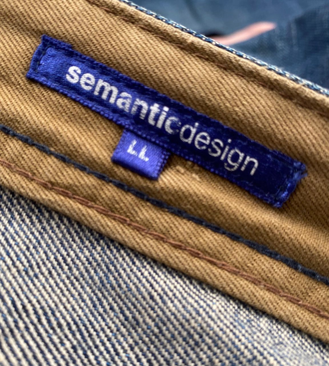 If Six Was Nine 💥FLARE💥SEMANTIC DESIGN DISTRESSED DENIM JEANS Size US 34 / EU 50 - 11 Thumbnail