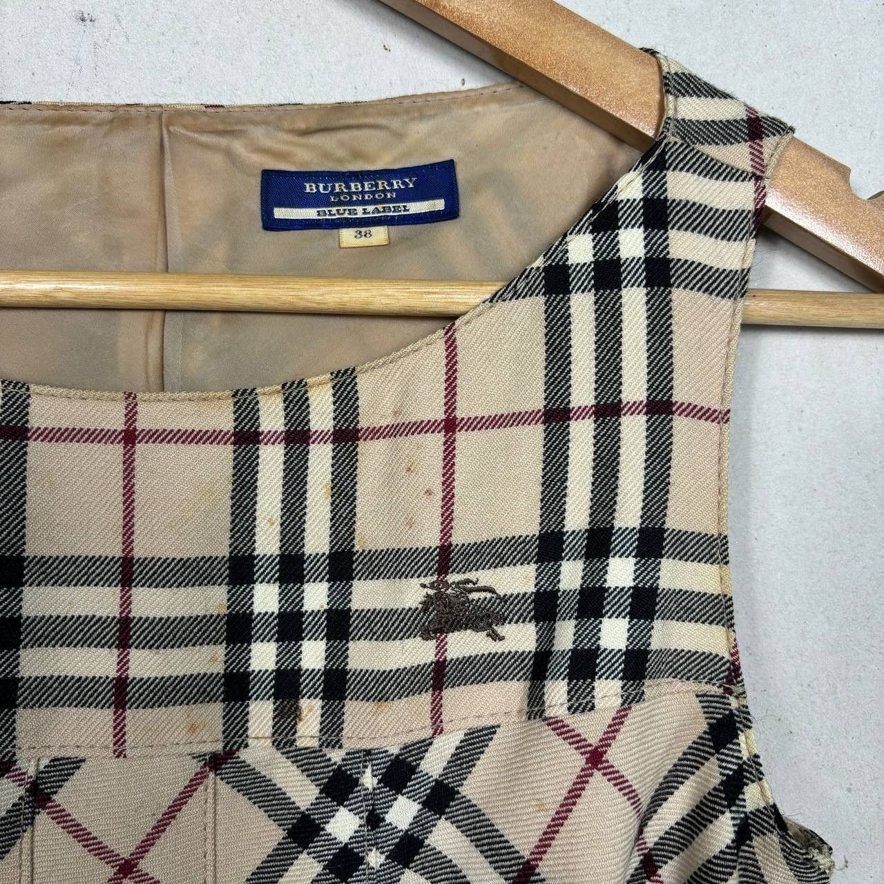 Burberry Burberry London Nova Check Pleated Sleeveless Dress Size XS / US 0-2 / IT 36-38 - 5 Thumbnail