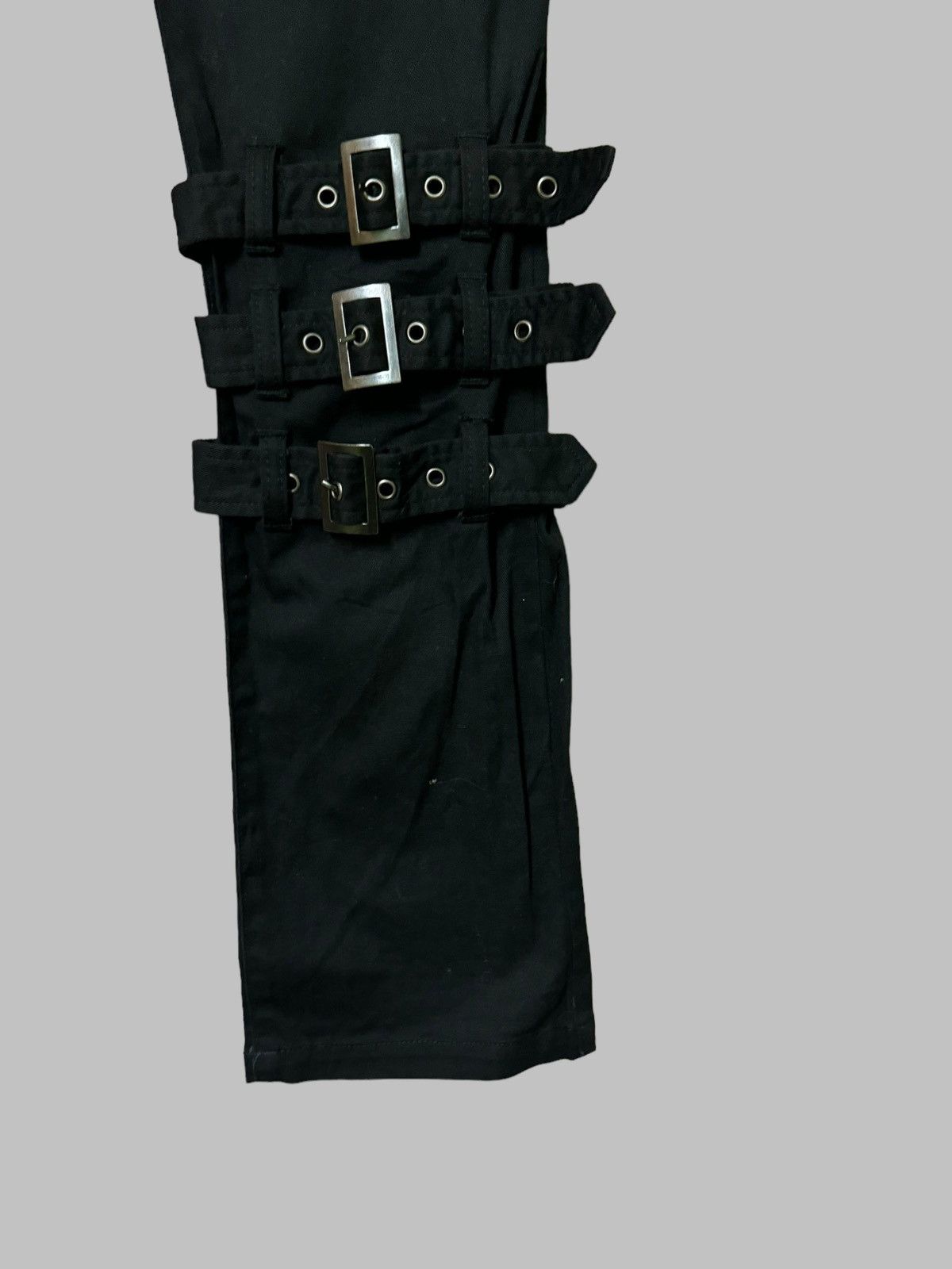 Japanese Brand × Vintage Black Peace Now Bondage Punk Rock Style Pant Size US 28 / EU 44 - 8 Thumbnail