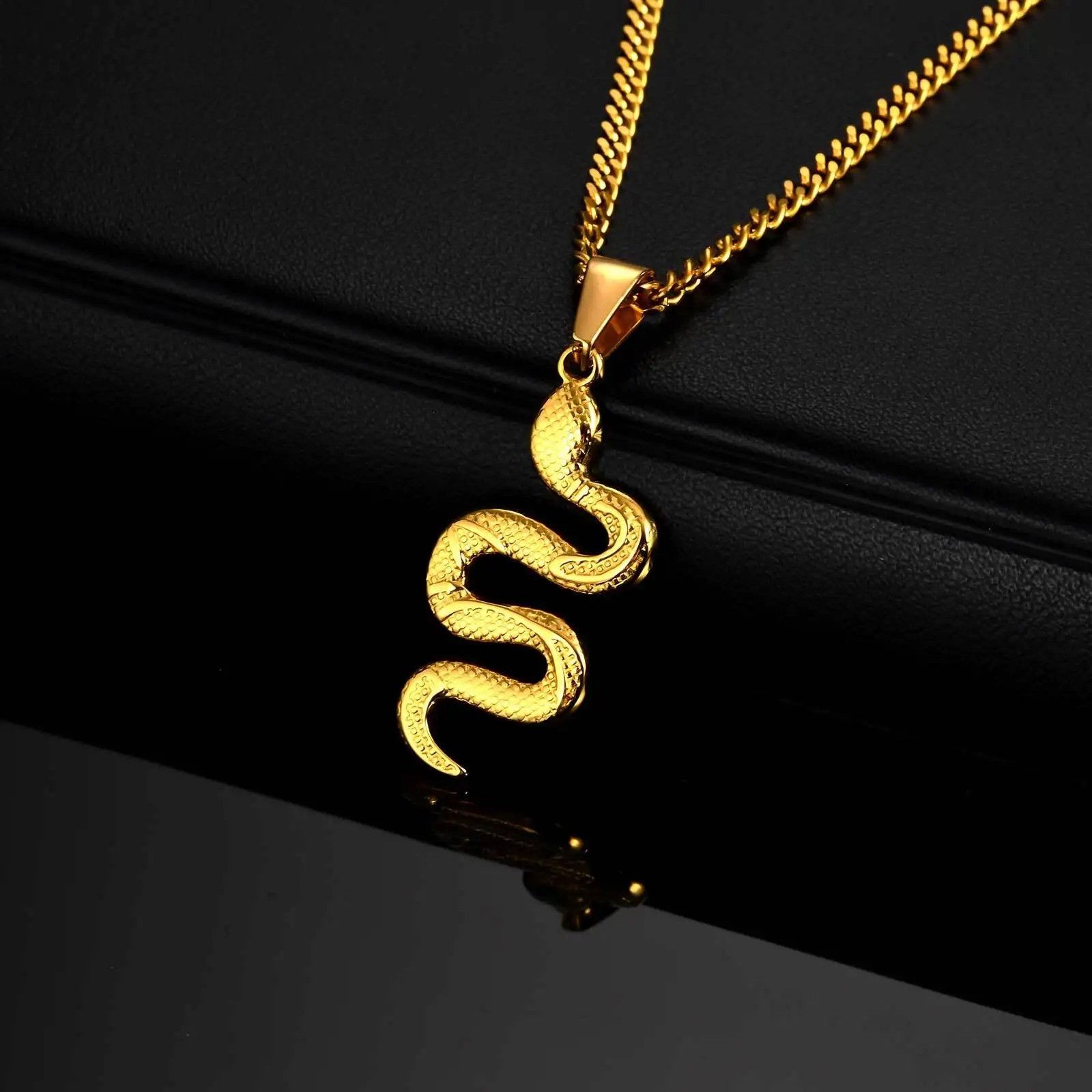 Jewelry Snake Pendant Necklace Size ONE SIZE - 1 Thumbnail
