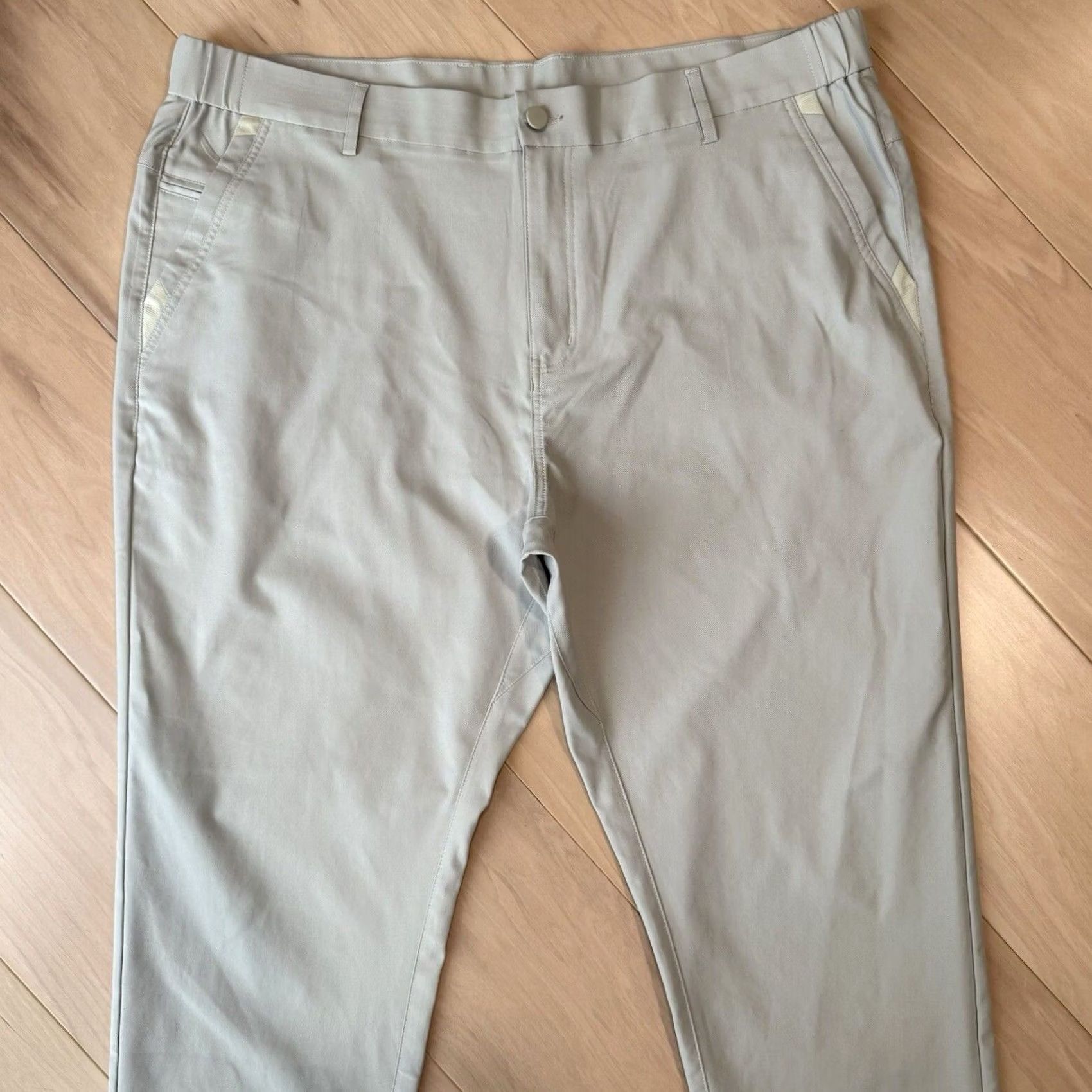 Commission Jack Archer Pants 38 Gray Athletic Regular Men Khakis Zip Inseam 28.5in Casual Workwear Size US 38 / EU 54 - 3 Thumbnail