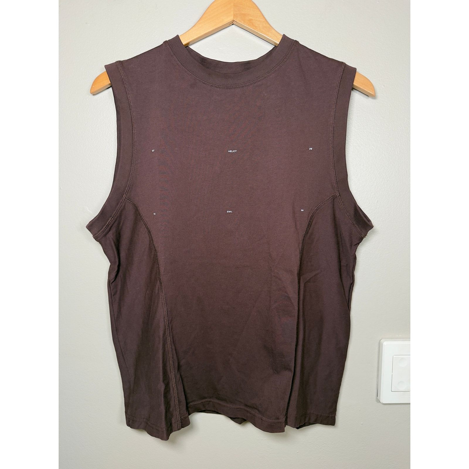 Heliot Emil HELIOT EMIL Burgundy Ecdysis Tank Top size S Size US S / EU 44-46 / 1 - 4 Thumbnail