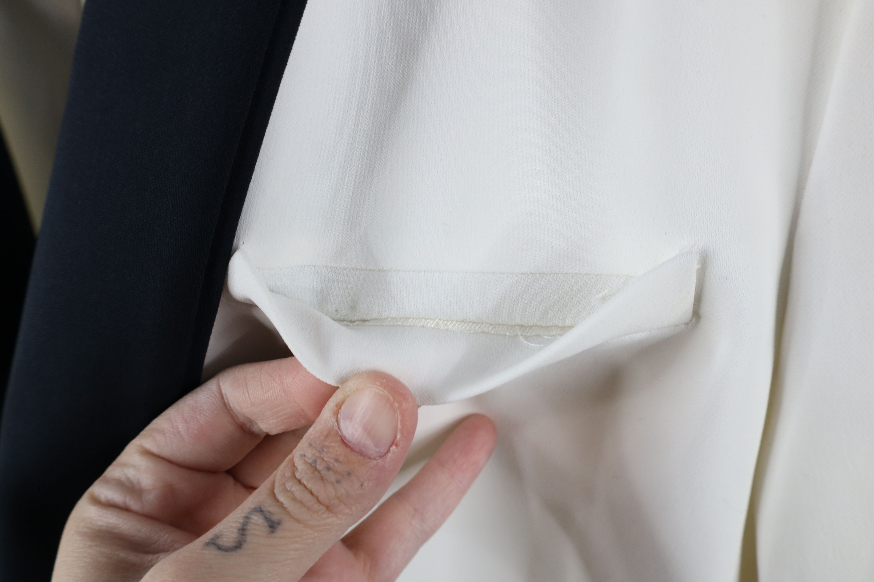 Equipment × Vintage New Equipment Femme Depuis One Button Blazer Jacket White Size XL / US 12-14 / IT 48-50 - 9 Thumbnail