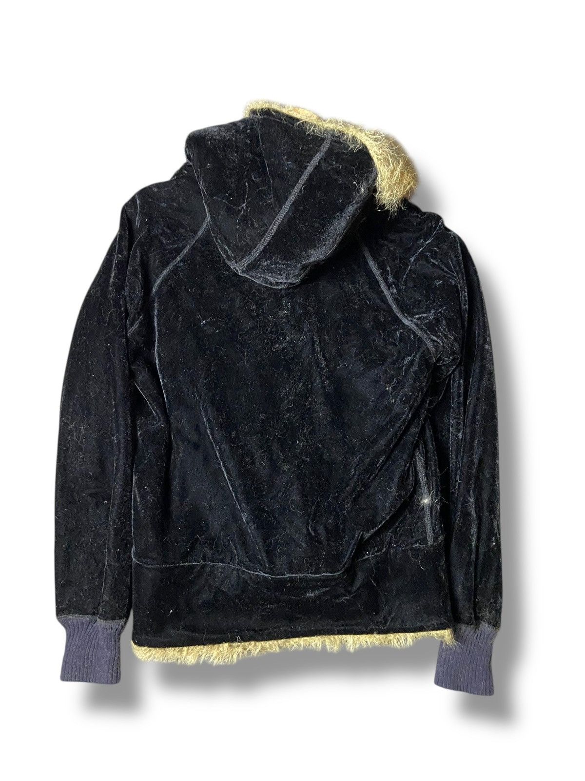 Japanese Brand × Seditionaries × Vintage VANANA Brand Fur Hooded Velvet Jacket (129) Size US M / EU 48-50 / 2 - 2 Thumbnail