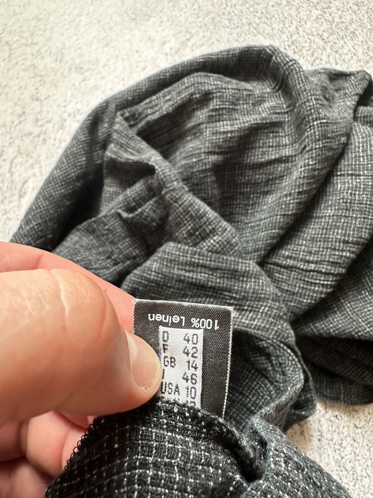 OSKA dresses for women ISCHIKO by OSKA avantgarde grey US10 Linen Size L / US 10 / IT 46 - 17 Thumbnail