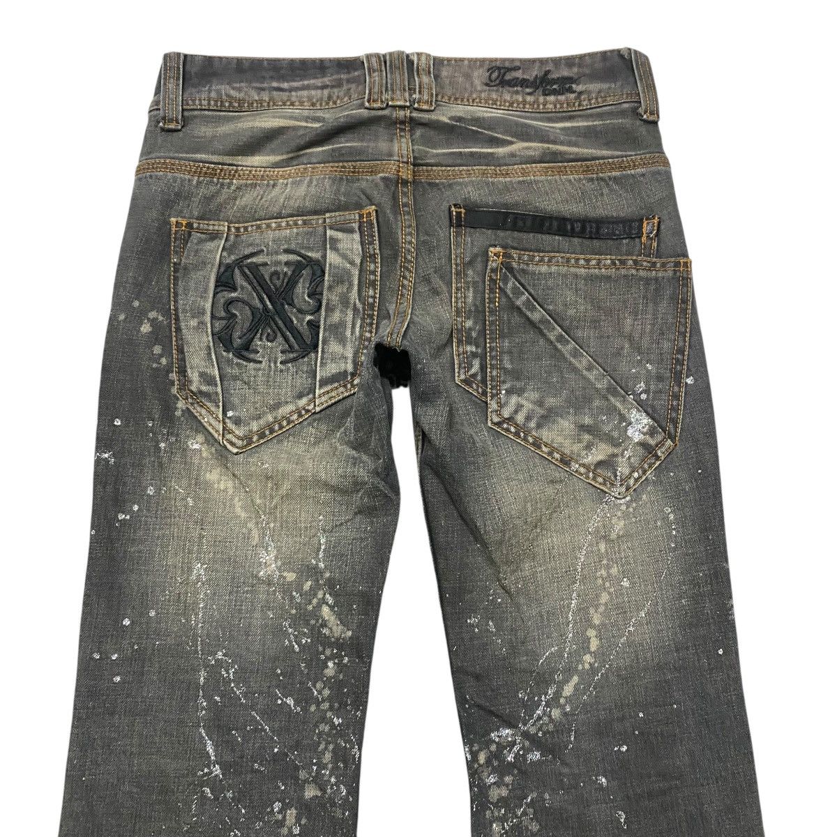 Tornado Mart Xfrm Denim Super Flare Painter Jeans Distressed Size US 30 / EU 46 - 10 Thumbnail