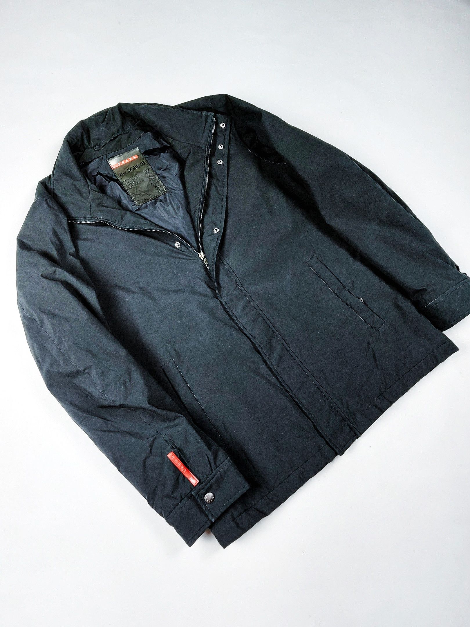 Prada Prada Bomber Jacket Red Logo Size US M / EU 48-50 / 2 - 1 Thumbnail