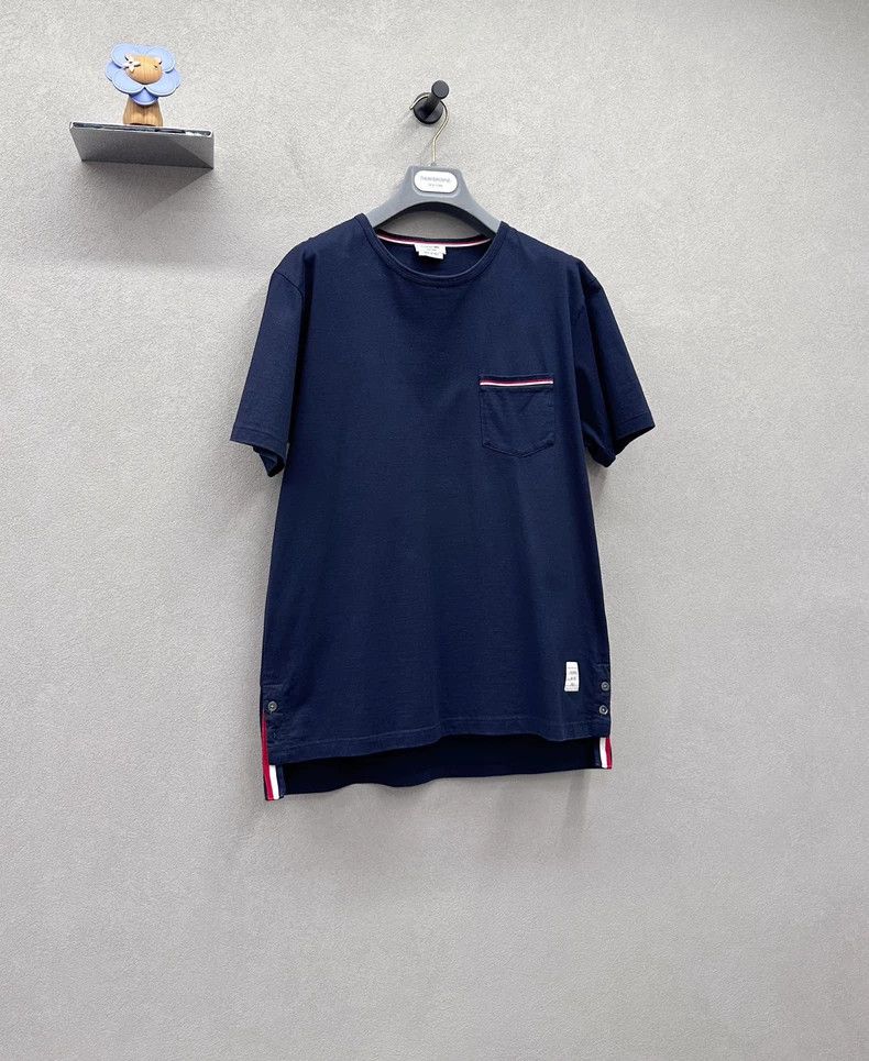 Thom Browne Thom Browne Dark blue short sleeves Size US L / EU 52-54 / 3 - 2 Thumbnail