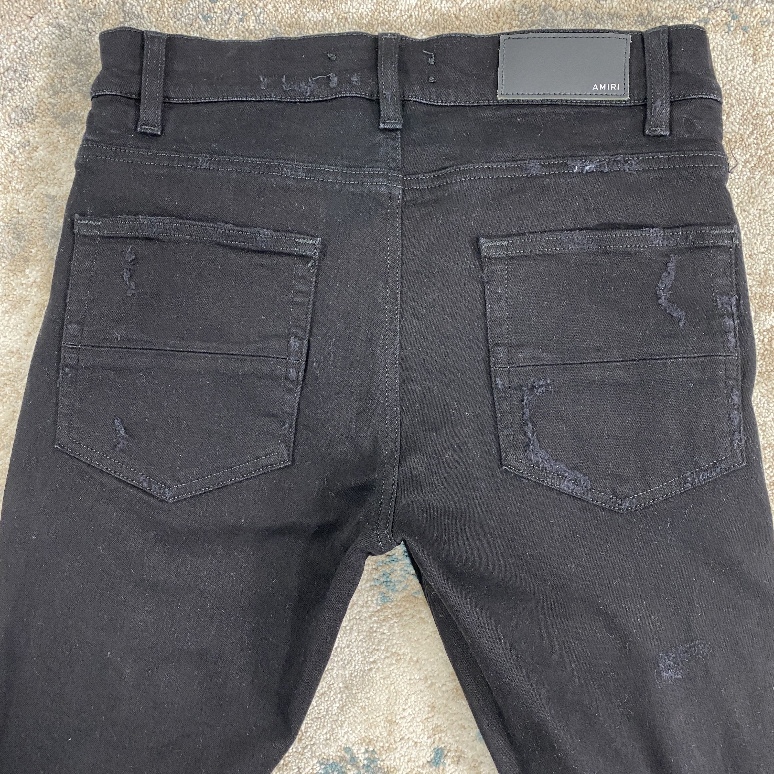 Amiri Amiri MX1 Destroyed Distressed Jeans In Black RRP £950 Size US 31 - 7 Thumbnail
