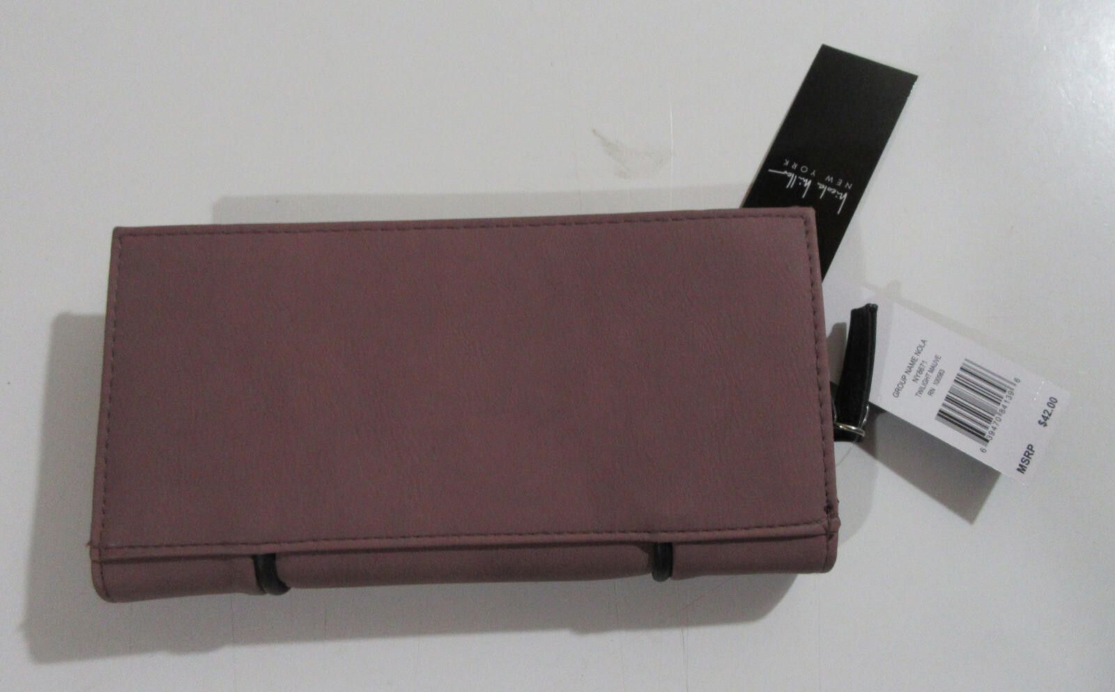 Nicole Miller Nicole Miller Womens Nola Wallet NWT Twilight Mauve Size ONE SIZE - 3 Thumbnail