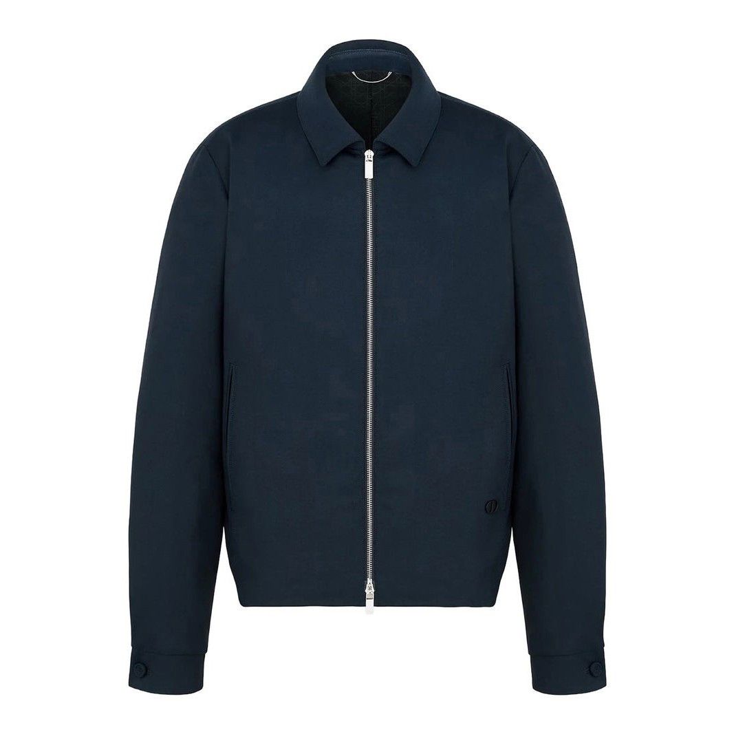 Dior DIOR $2900 Navy Blue Wool Zipped Jacket New & Authentic (Men Size US L / EU 52-54 / 3 - 1 Thumbnail