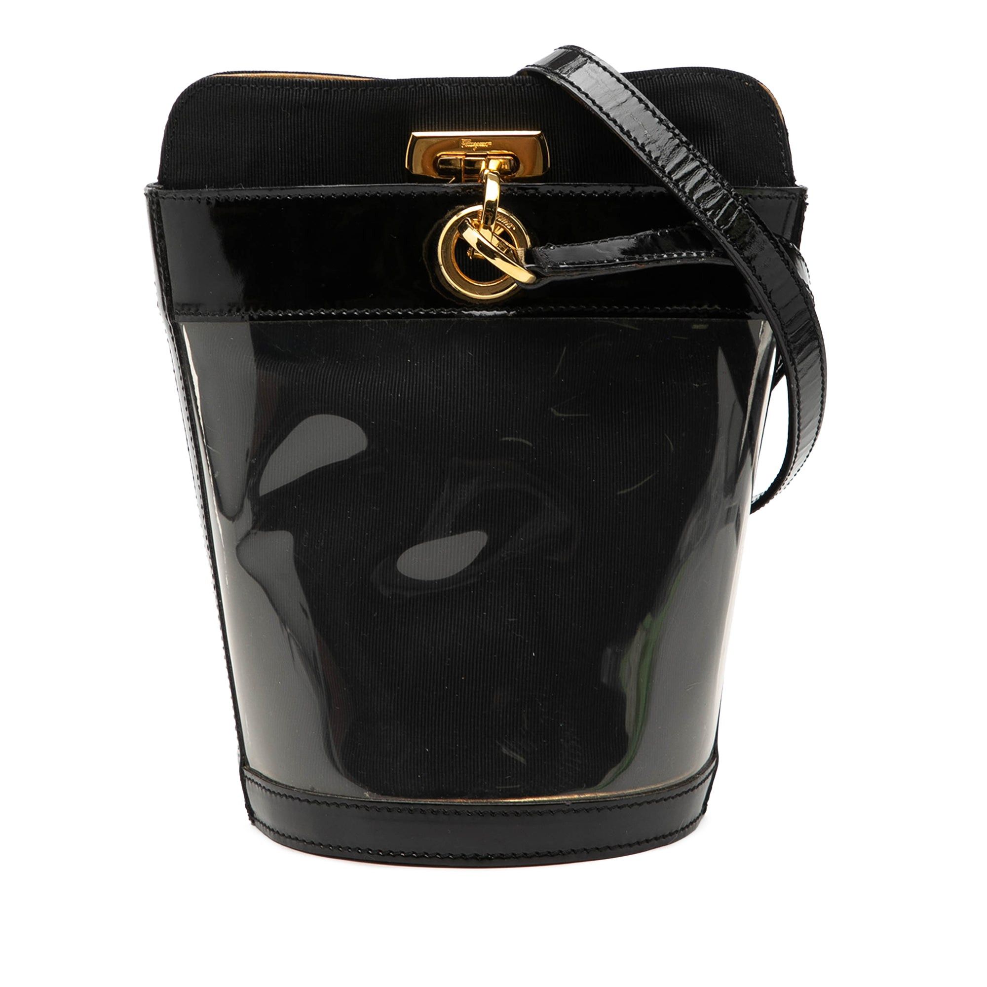 Salvatore Ferragamo Vinyl Gancini Bucket Bag Size ONE SIZE - 1 Thumbnail