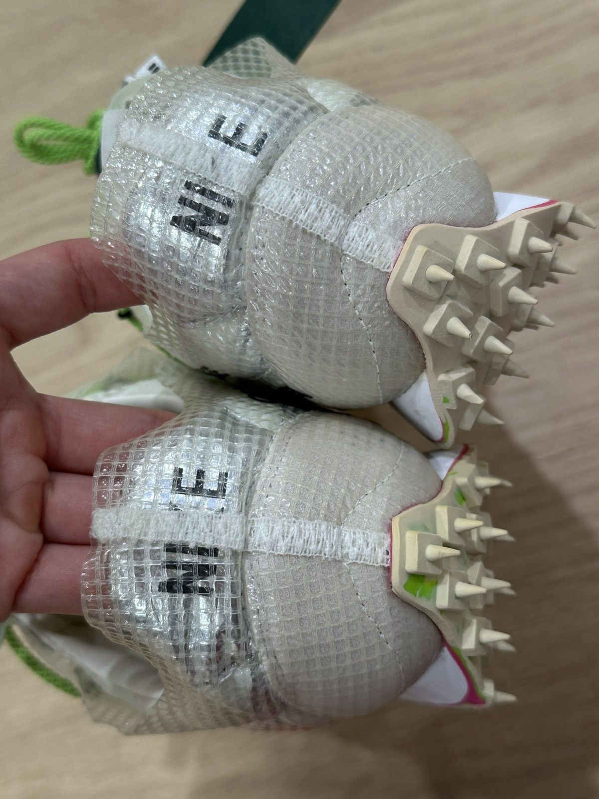 Nike × Off-White Men’s Nike x Off-White Waffle Racer ‘Electric Green’ Size US 11.5 / EU 44-45 - 13 Thumbnail