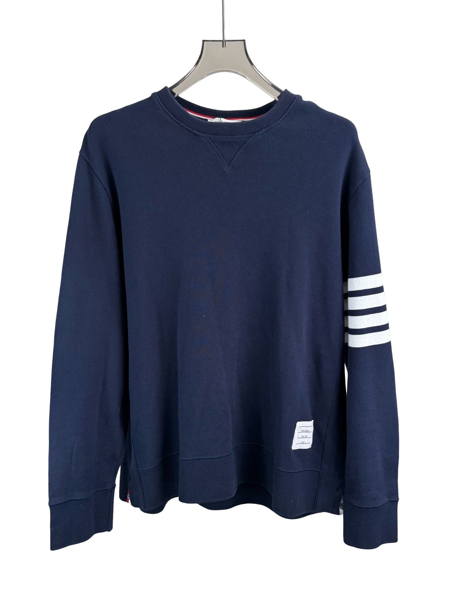 Thom Browne Thom Browne 4-Bar Navy Sweatshirt Size 7 Size US XXL / EU 58 / 5 - 1 Thumbnail