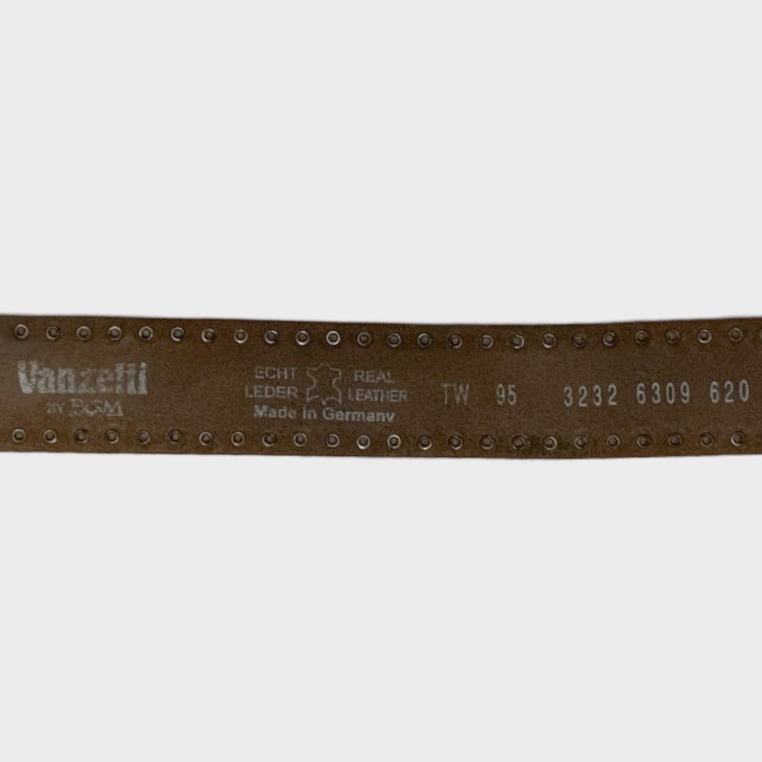 Vintage vanzetti vintage beige leather belt Size ONE SIZE - 4 Thumbnail