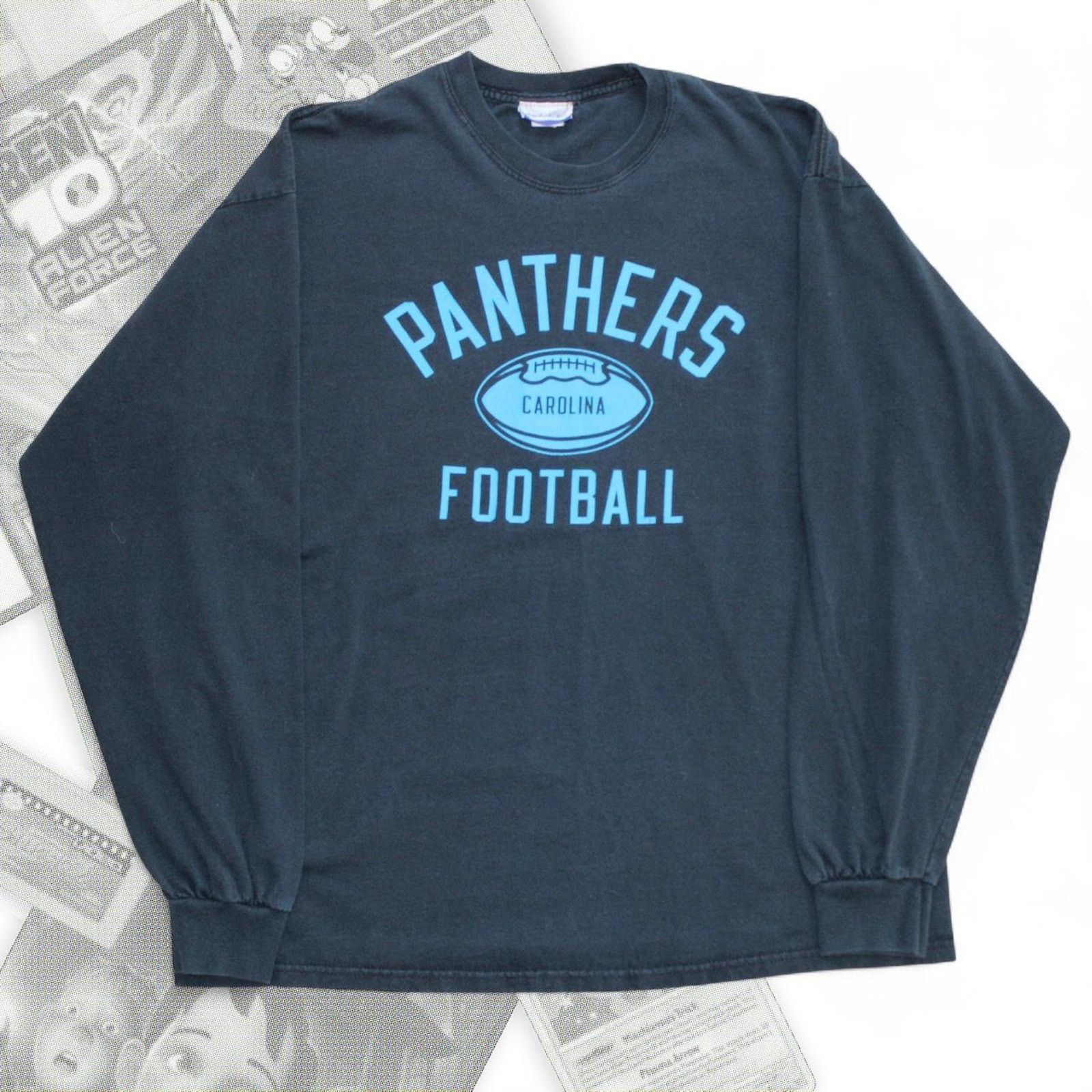 Reebok Black Vintage Y2K Reebok Carolina Panthers Graphic Tee Size US L / EU 52-54 / 3 - 1 Thumbnail