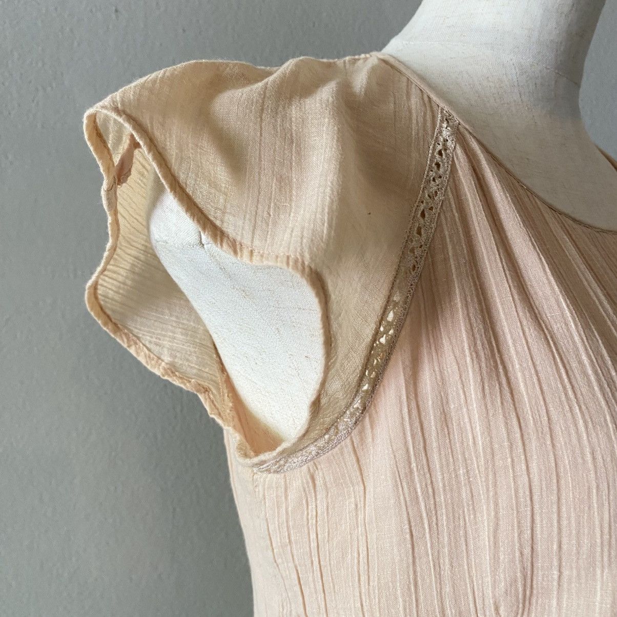 Isabel Marant Isabel Marant Peach Pleated Cap Sleeve Blouse Size S / US 4 / IT 40 - 20 Thumbnail