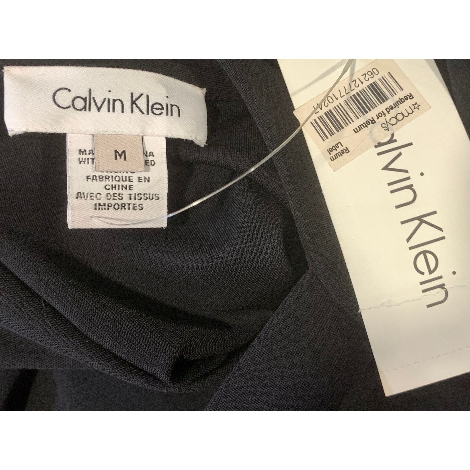 Calvin Klein NWT Calvin Klein Black Sleeveless Slinky Midi Dress | M Size M / US 6-8 / IT 42-44 - 10 Thumbnail