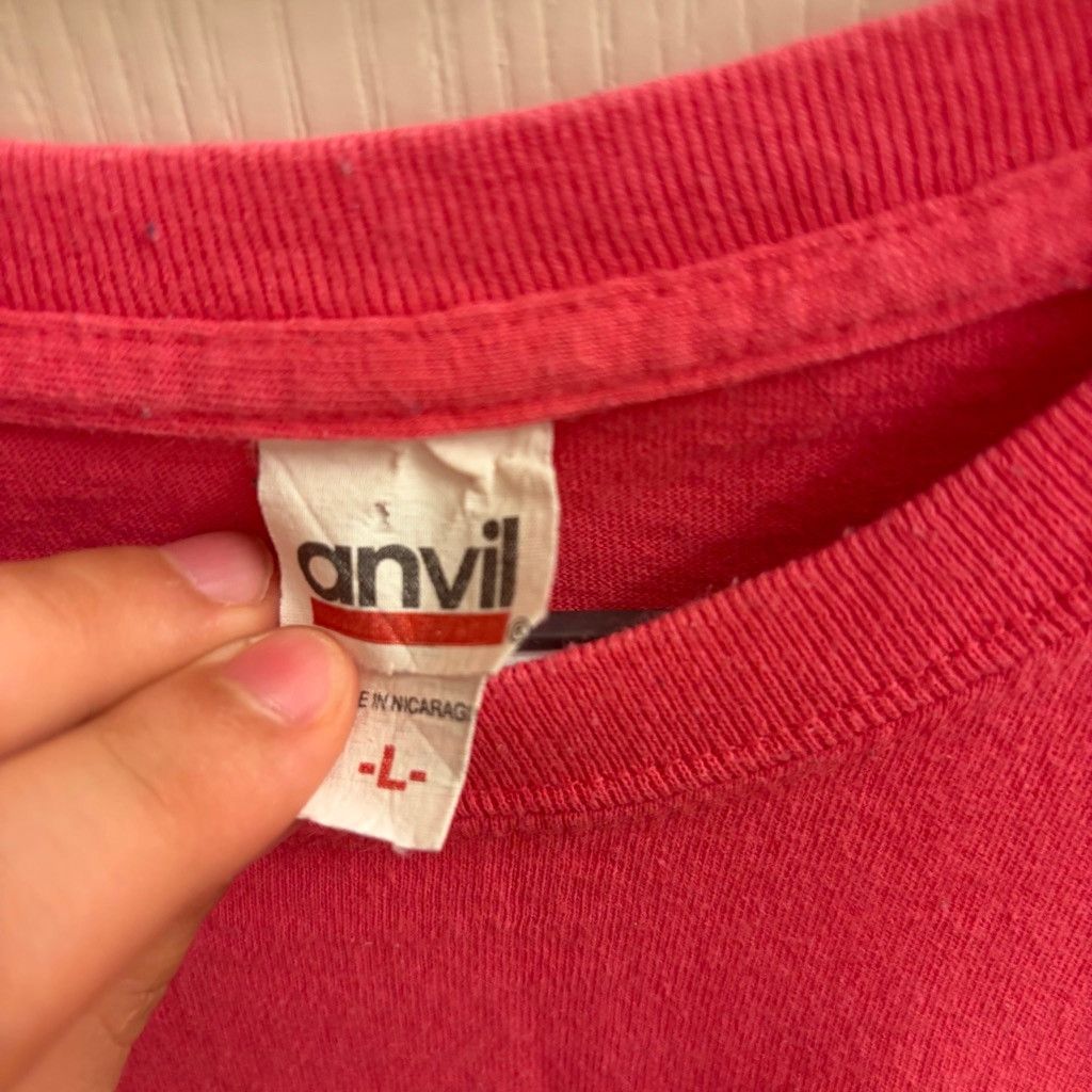 Anvil Hawaii pink vintage tee anvil tag size MANS large Size US L / EU 52-54 / 3 - 2 Thumbnail