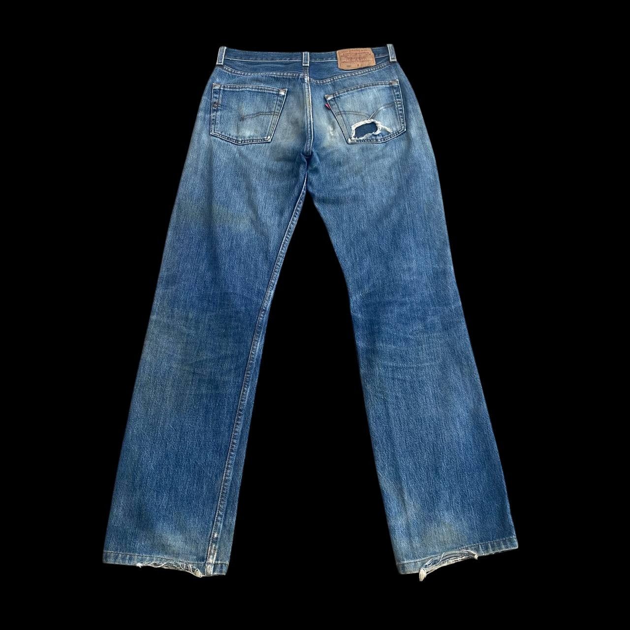 Levi's Vintage Clothing × Vintage KURT COBAIN VINTAGE LEVIS 501 DISTRESSED DIRTY JEAN BJ07-07 Size US 29 - 7 Thumbnail