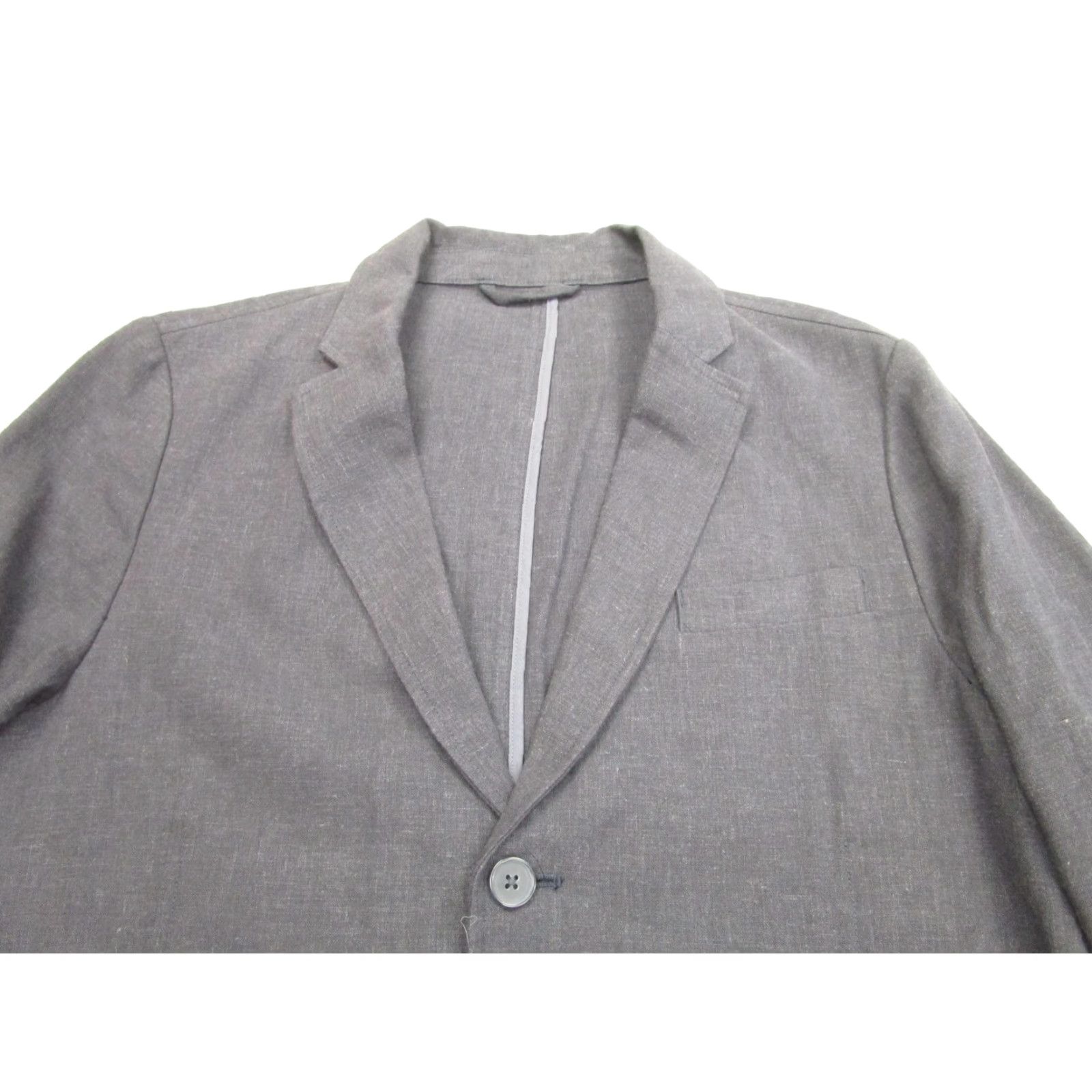 Vintage Rohan Blazer Mens 40 Gray Linen Plus Polyester Sport Coat Jacket Size 40R - 2 Thumbnail