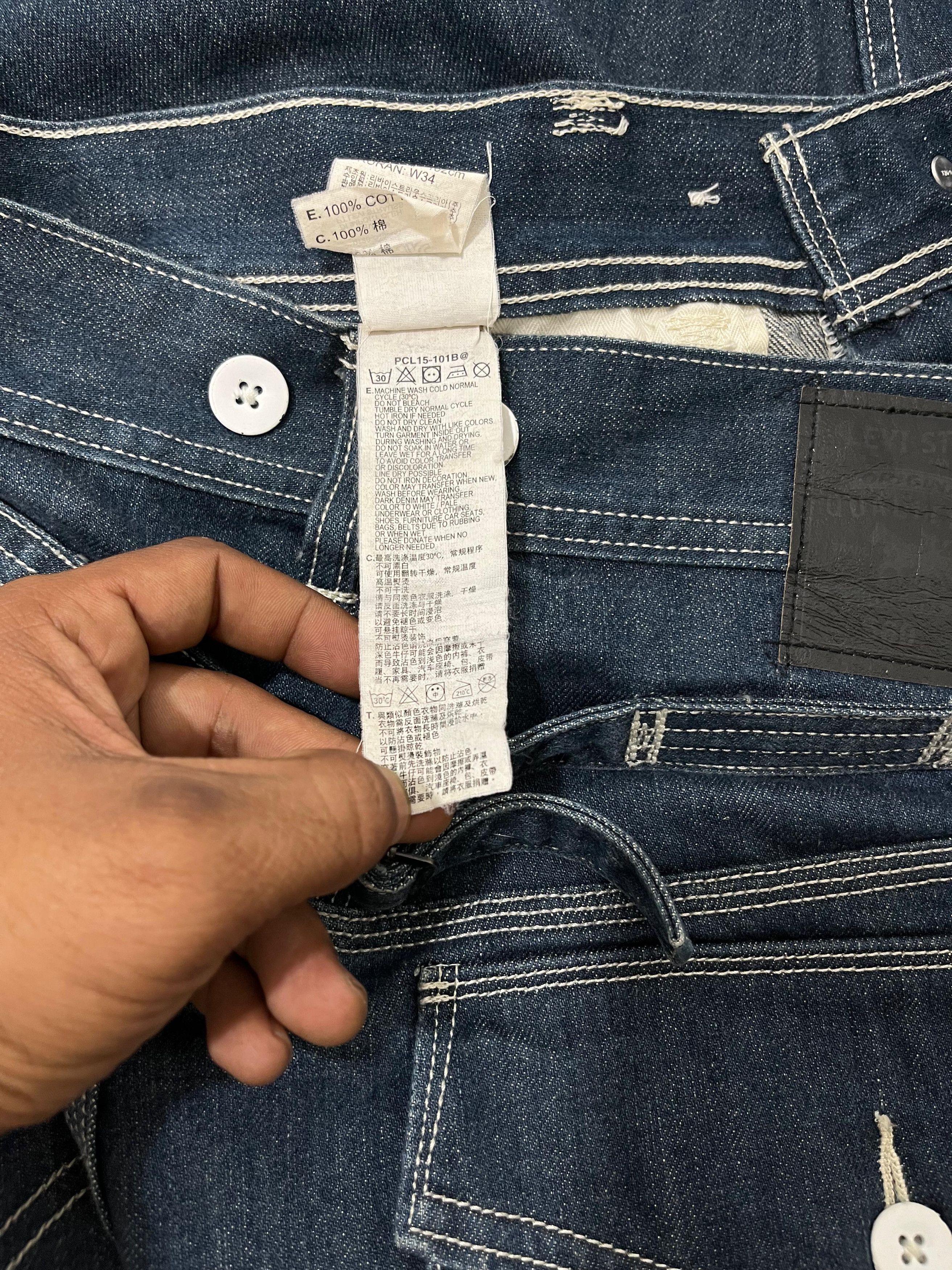 Levi's 💥Rare💥Levis 560 Buckle Jorts Denim Size US 34 / EU 50 - 9 Thumbnail