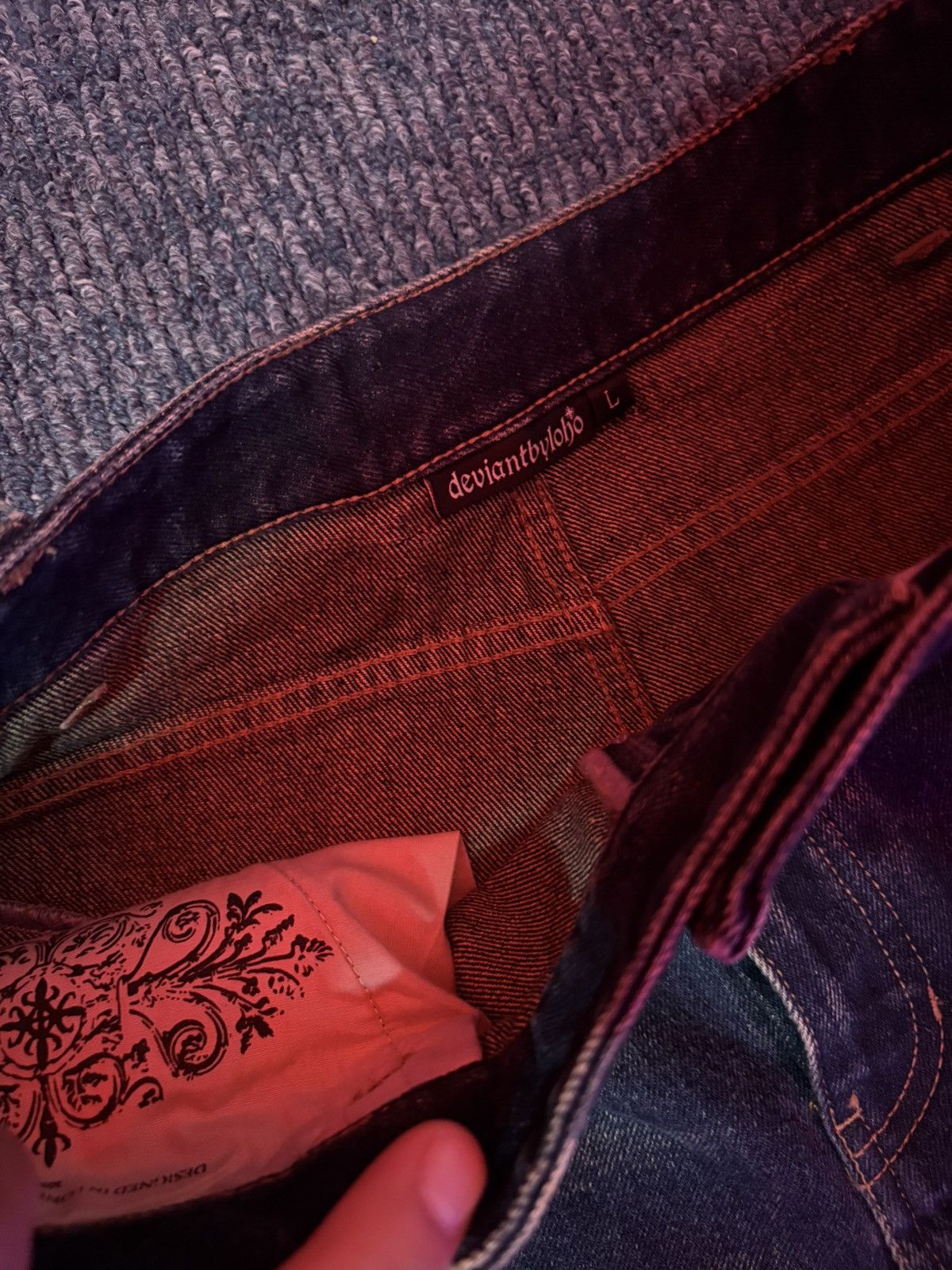 Other Deviant By loho 17oz Sand Brushed Jeanz L (34’) Size US 34 / EU 50 - 4 Thumbnail