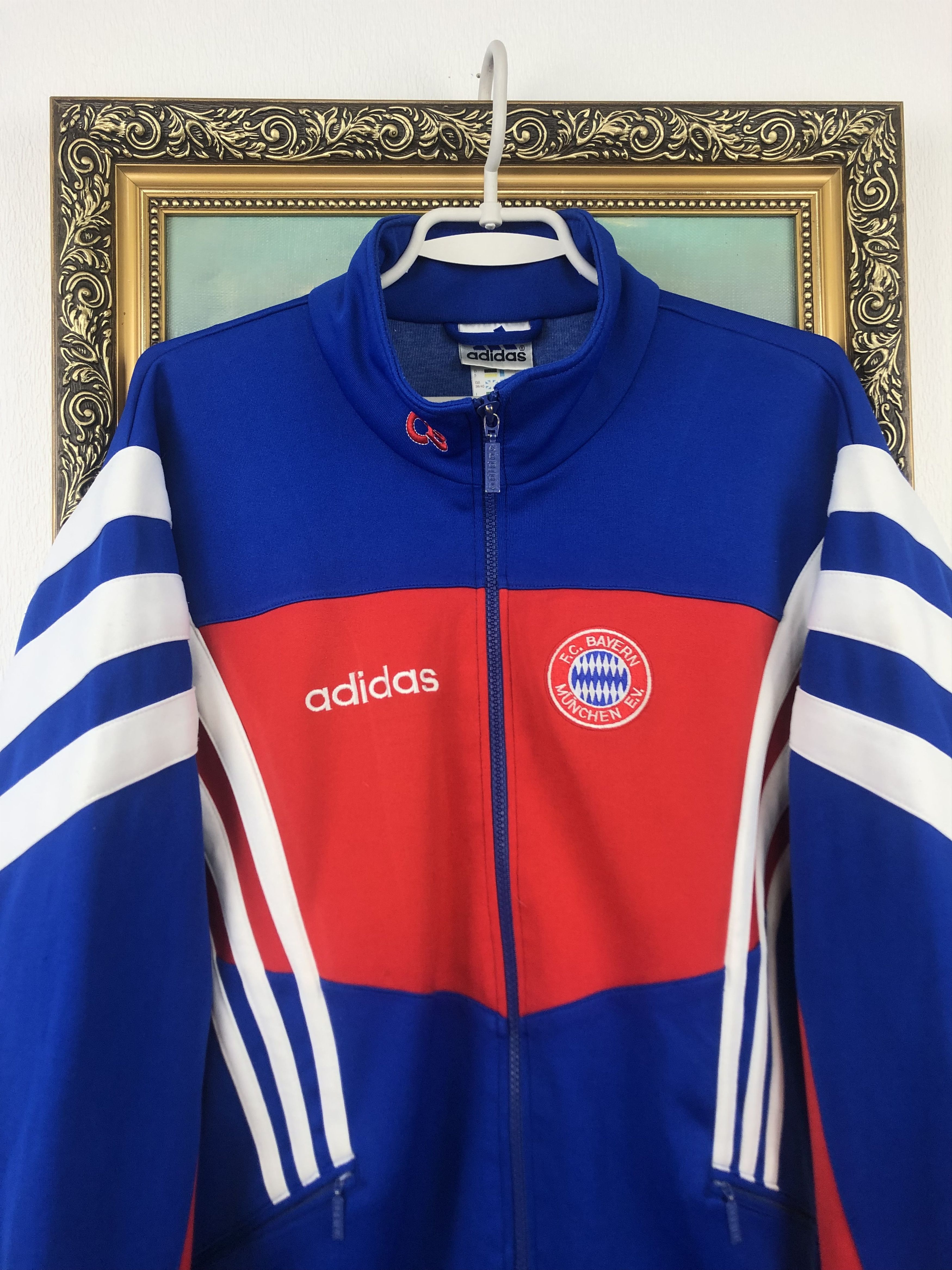 Adidas Vintage 90's Bayern Munich Football Jacket Soccer Track Top Size US M / EU 48-50 / 2 - 2 Thumbnail