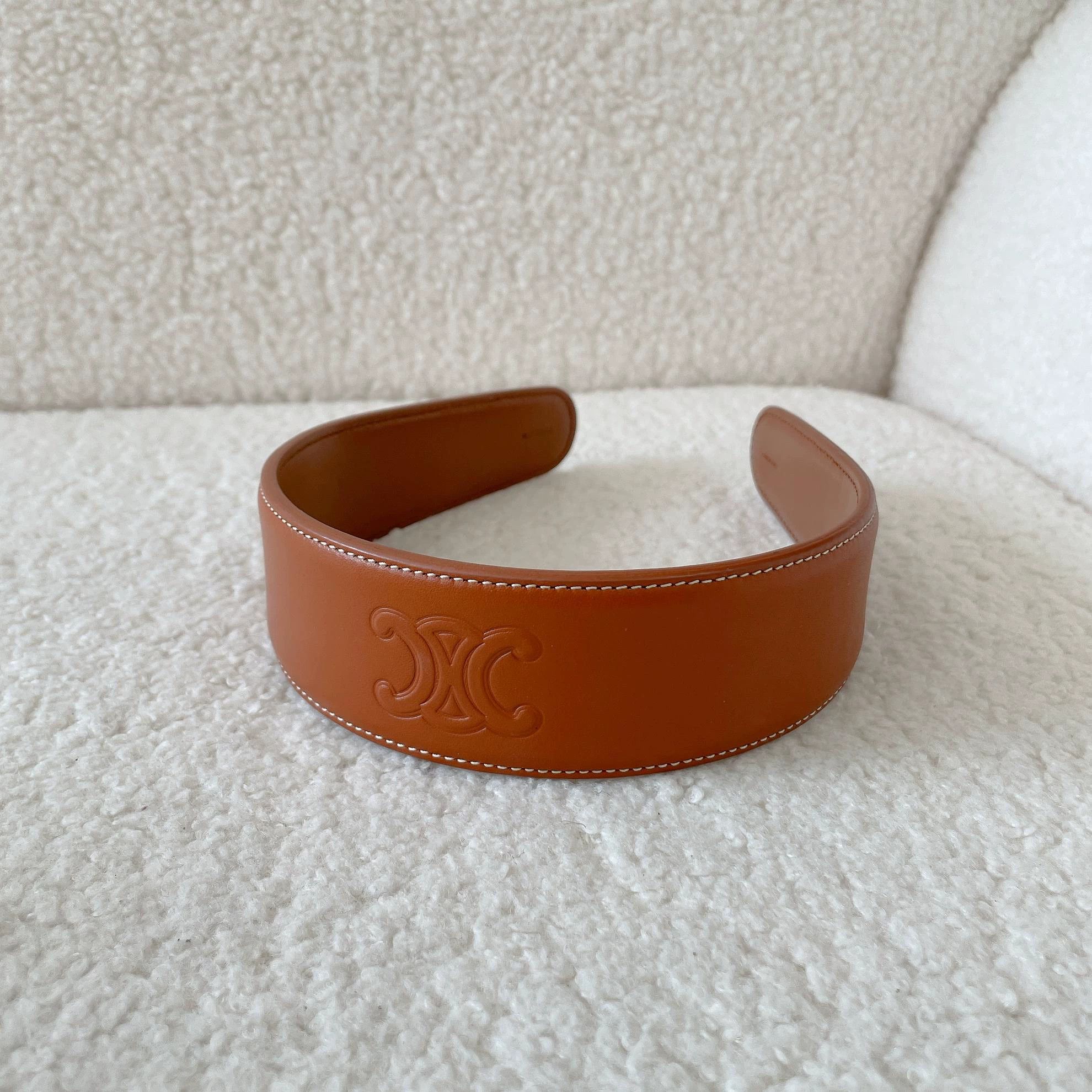 Celine Celine Cognac Calfskin Headband Pre-owned Size ONE SIZE - 2 Thumbnail
