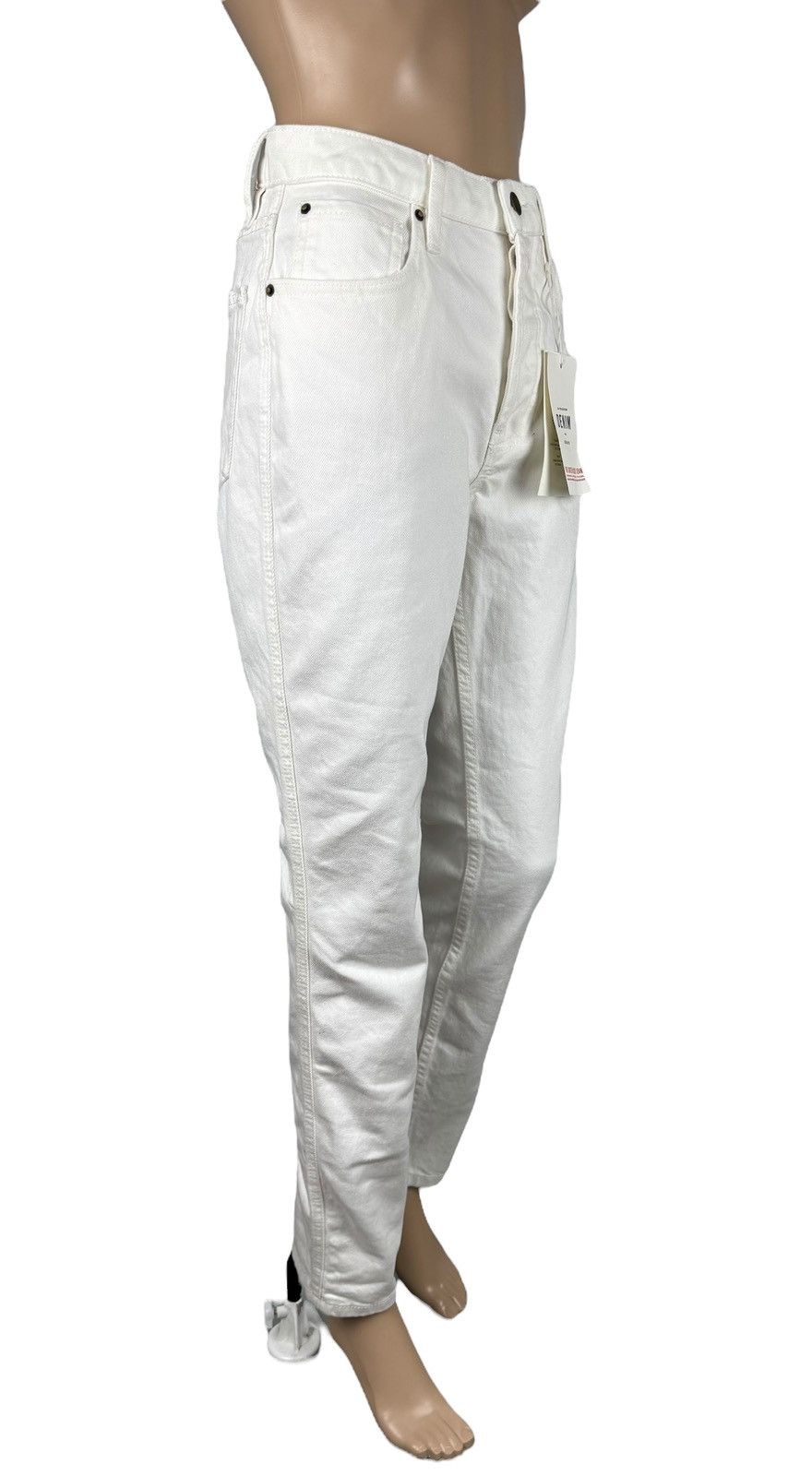 Sezane Sezane Denim Pants High Waisted Slim Jeans size 26 Size 26" / US 2 / IT 38 - 3 Thumbnail