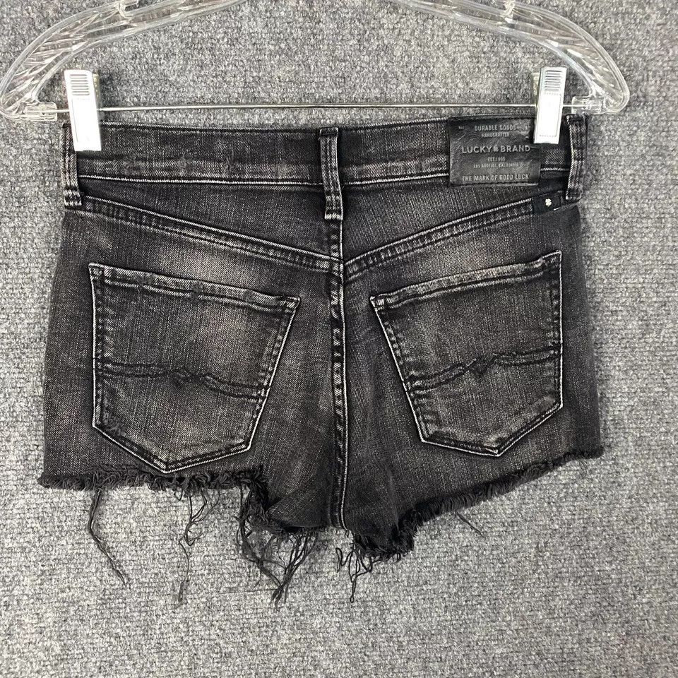 Lucky Brand Lucky Brand High Rise Shortie Shorts Women's Size 00/24 Size 24" / US 00 / IT 34 - 4 Thumbnail