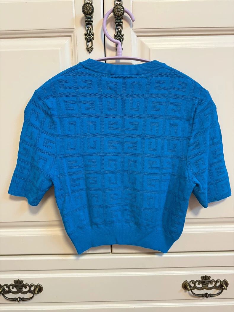 Givenchy Givenchy 4G Jacquard Knitted Women's T-Shirt (Purchased La Size S / US 4 / IT 40 - 2 Thumbnail
