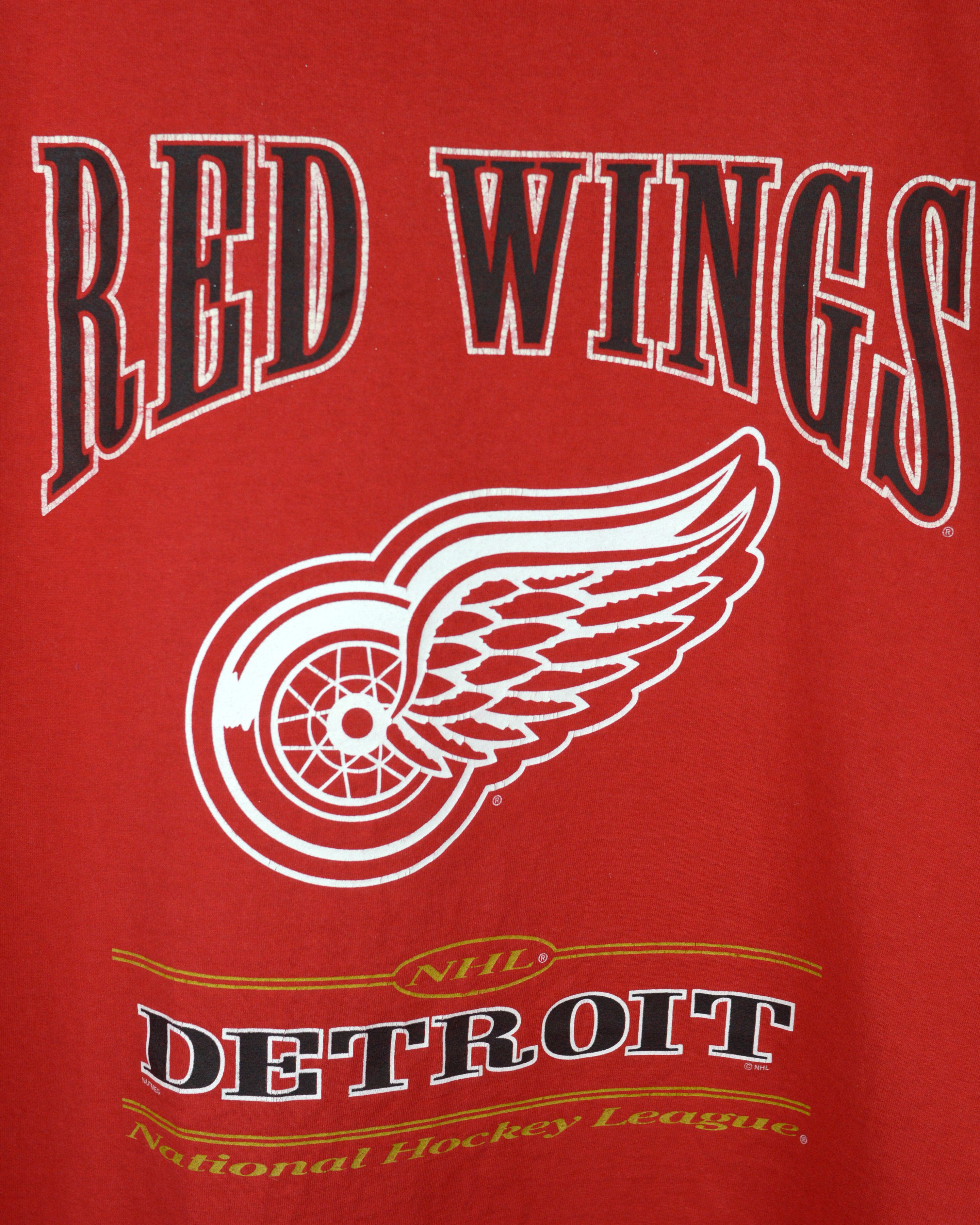 Vintage Vintage Red Wings Detroit NHL 90s t shirt Size US XL / EU 56 / 4 - 2 Thumbnail