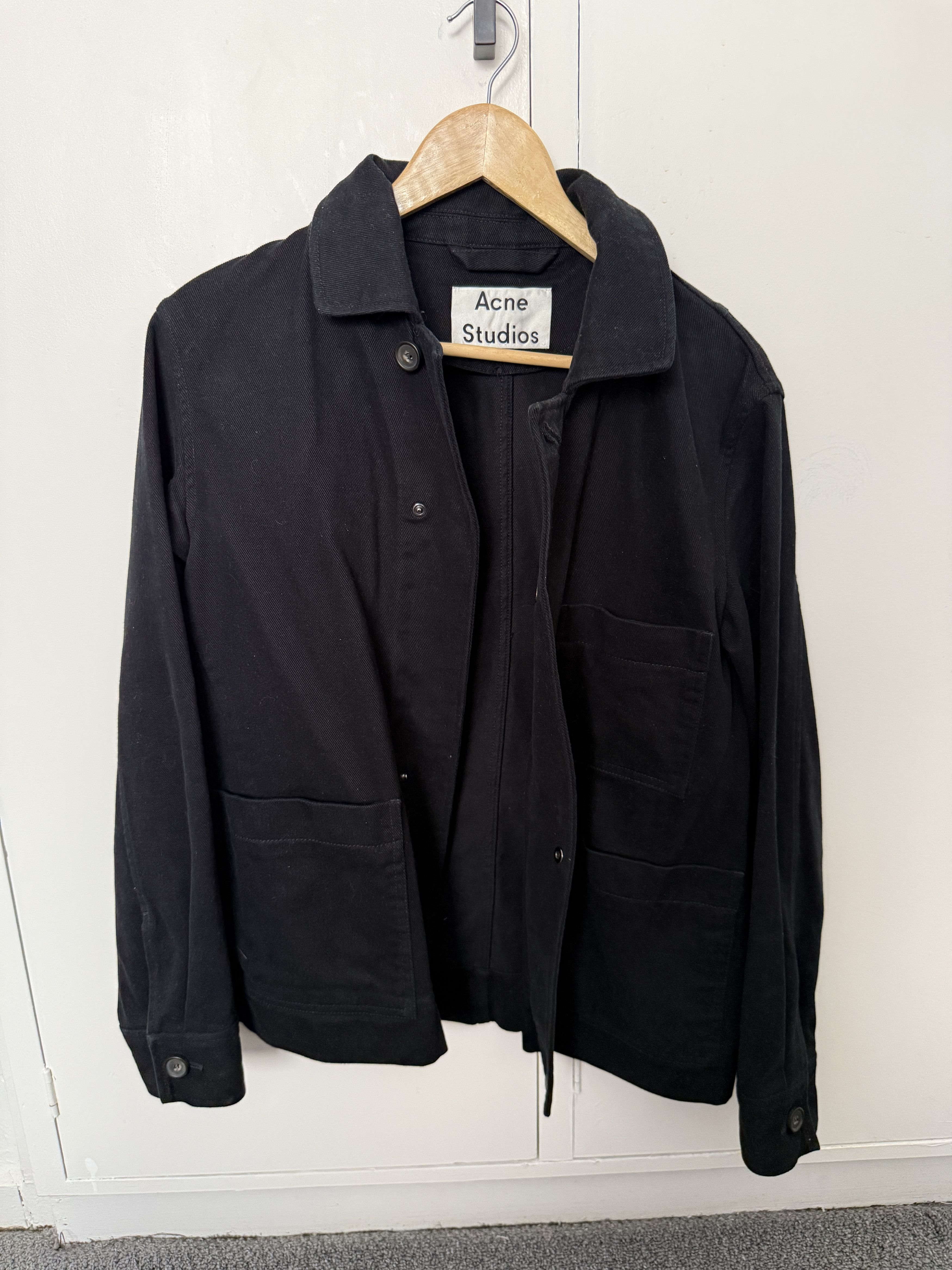Acne Studios Acne Studios Men’s Twill Jacket Black 44 Size US S / EU 44-46 / 1 - 1 Thumbnail