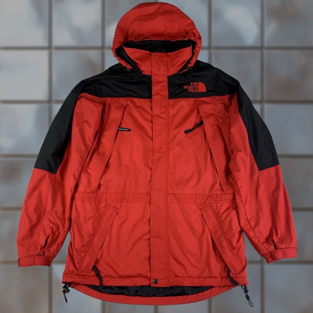 The North Face VINTAGE The North Face Kichatna Gore Tex Jacket Mens Medium Red 90s Rain Coat Water Resistant Mens Size US M / EU 48-50 / 2 - 1 Thumbnail