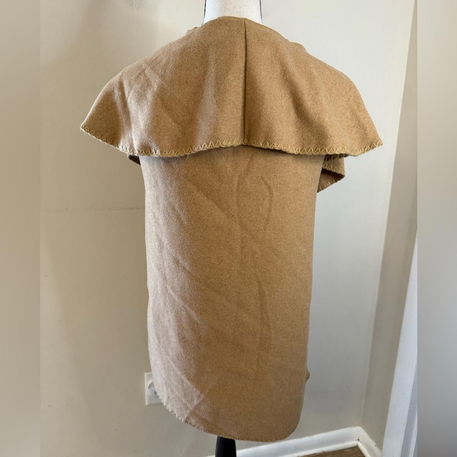 Other Mud Pie tan sleeveless wool blend cardigan one size Size ONE SIZE - 3 Thumbnail