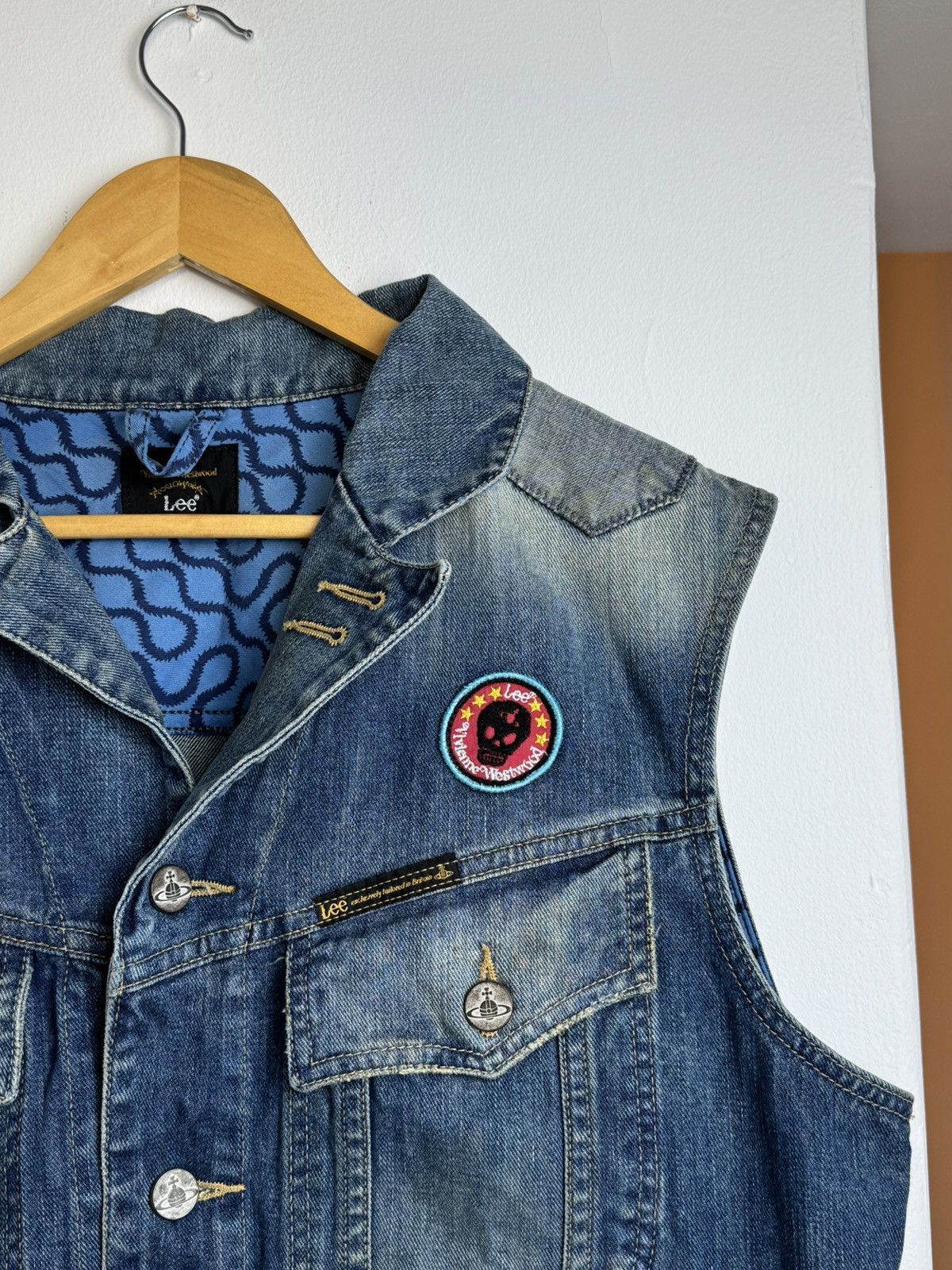 Lee × Vintage × Vivienne Westwood Vivienne Westwood X Lee Jeans Vest Luxury Brand Rare Item Size US XL / EU 56 / 4 - 2 Thumbnail