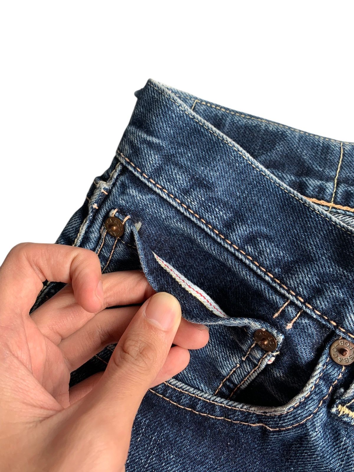 Kapital FOB Factory Selvedge Button Fly Japanese Denim Size US 30 / EU 46 - 14 Thumbnail