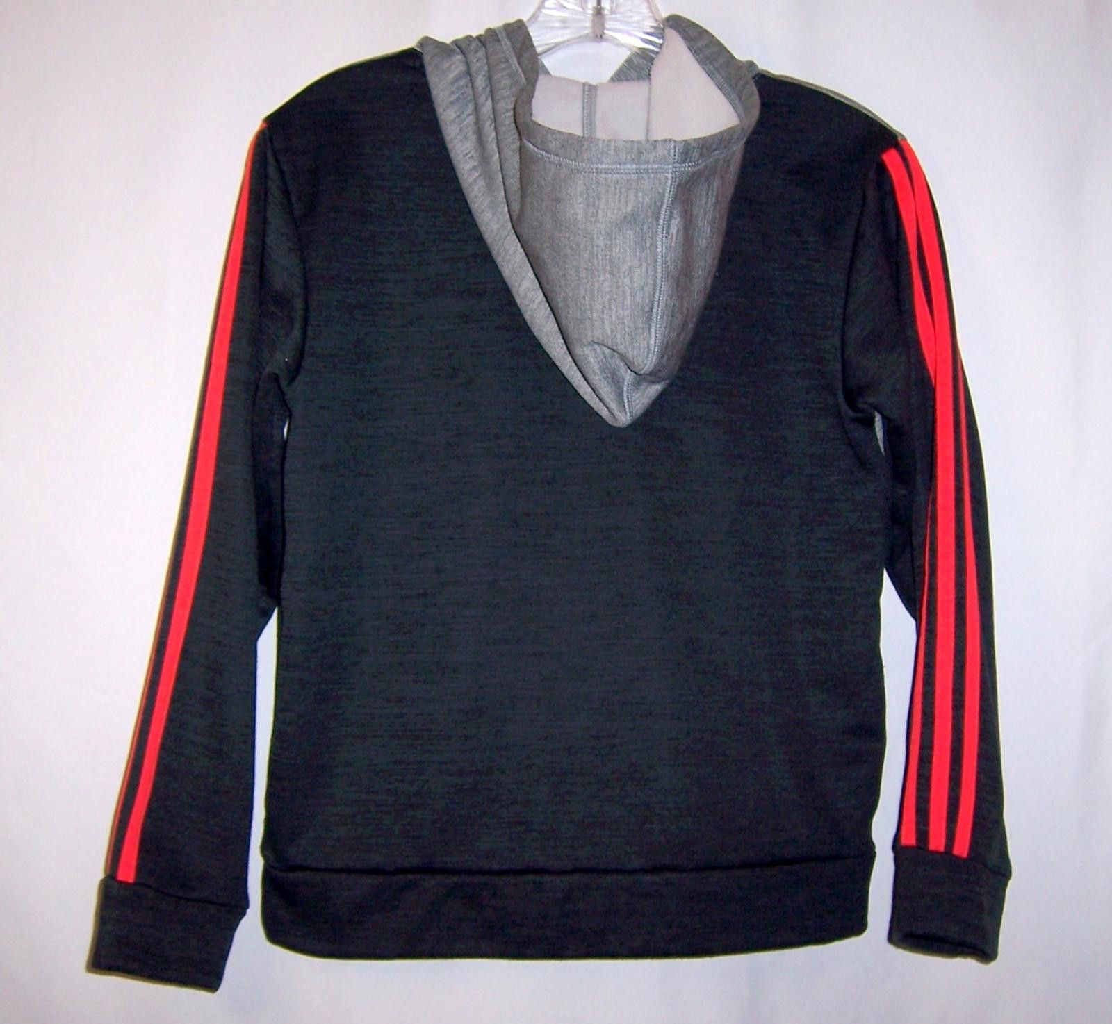 Adidas Adidas Youth Tech Fleece Hoodie Black/Red/Grey - Boy's M Size US M / EU 48-50 / 2 - 4 Thumbnail