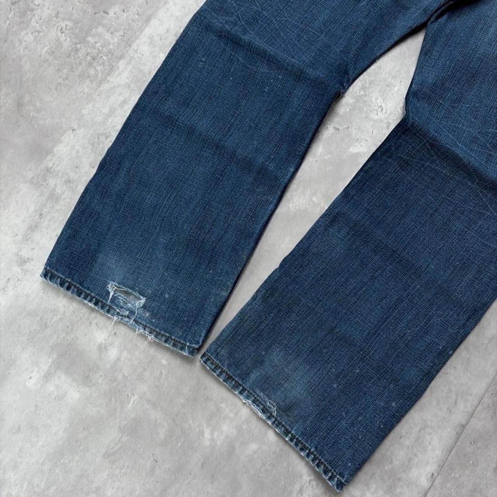 Levi's Y2K Dark Wash Levi’s 514 Slim Straight Grunge Denim Jeans Size US 33 - 4 Thumbnail