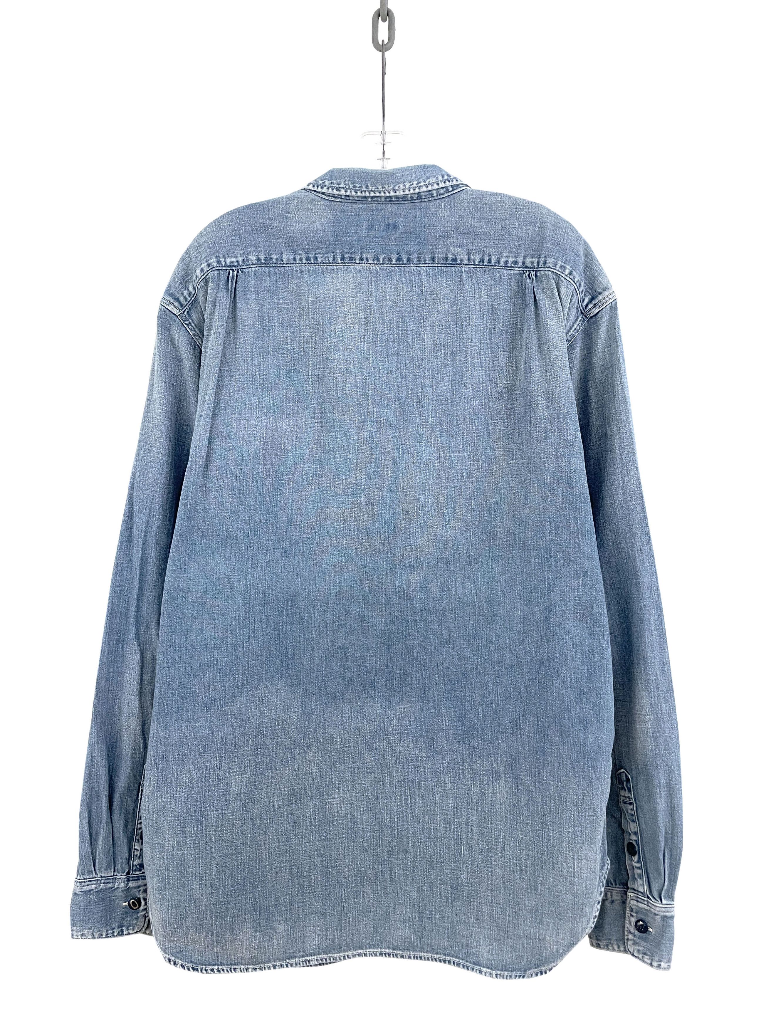 Kapital Zip Denim Shirt Size US XL / EU 56 / 4 - 9 Thumbnail