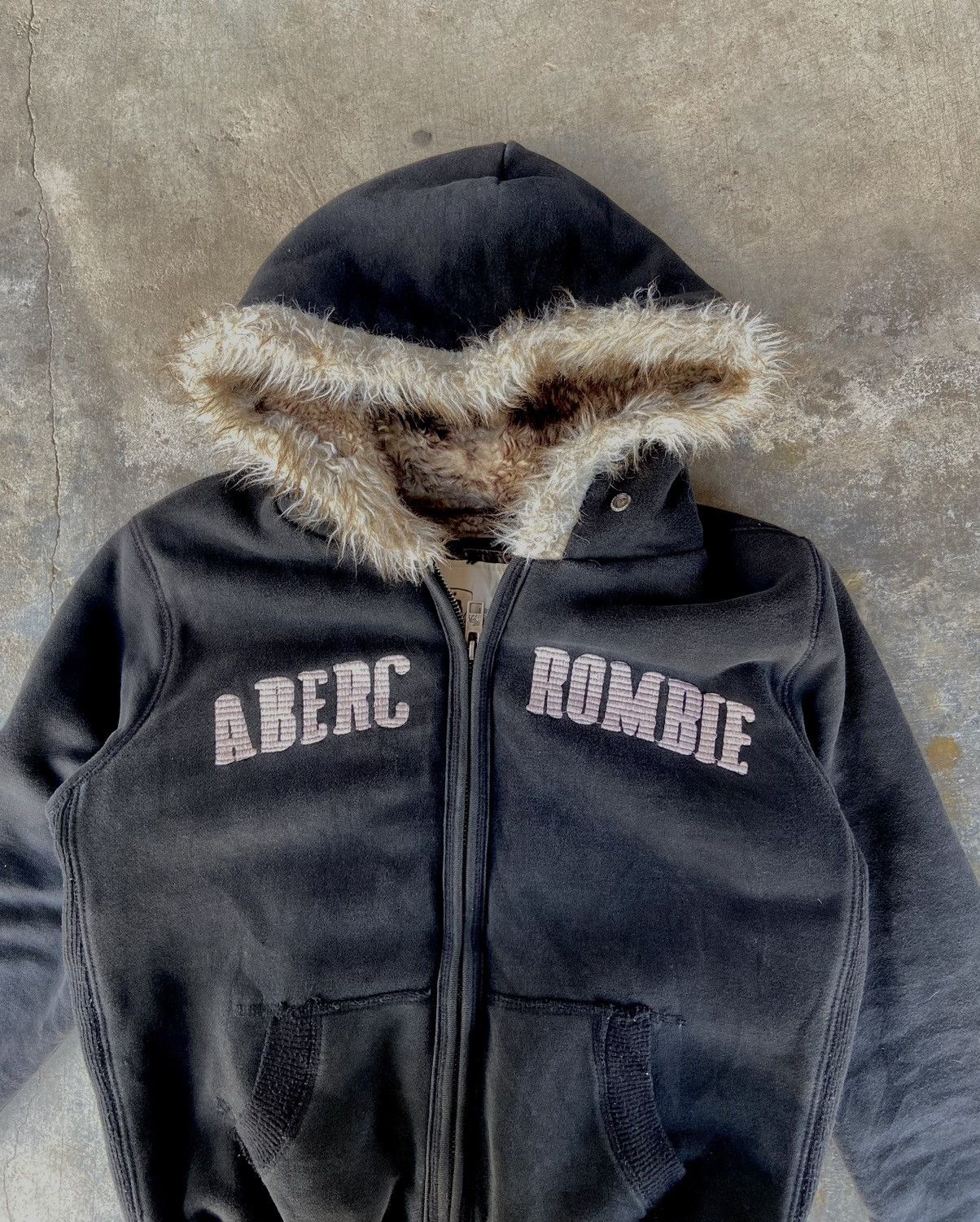 If Six Was Nine Vintage fur hoodie bomber jacket punk inspired Size US S / EU 44-46 / 1 - 1 Thumbnail
